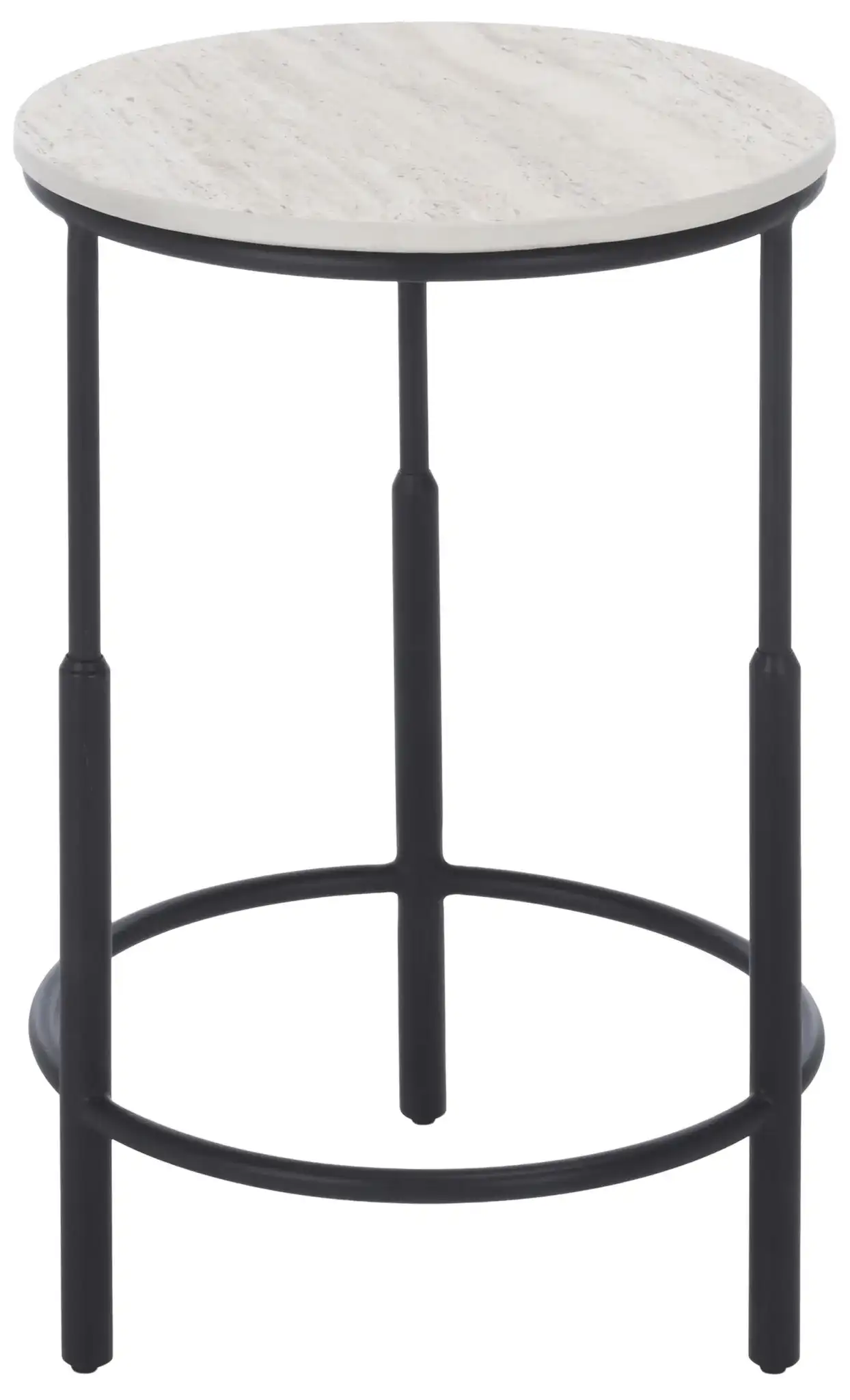 Corrine Accent Table in Black / Beige