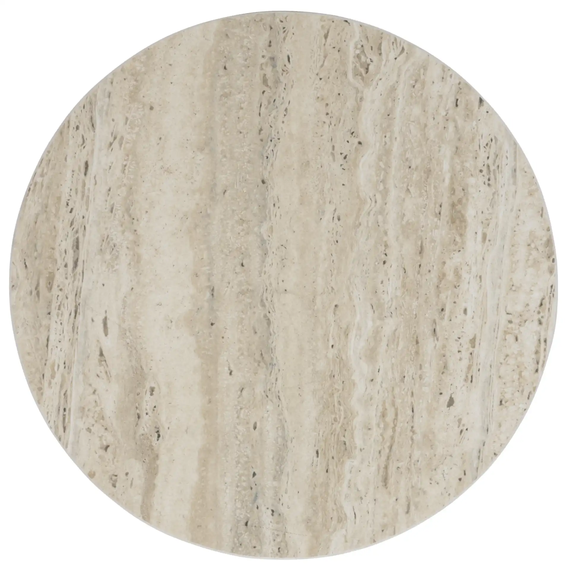 Corrine Accent Table in Black / Beige, detail view