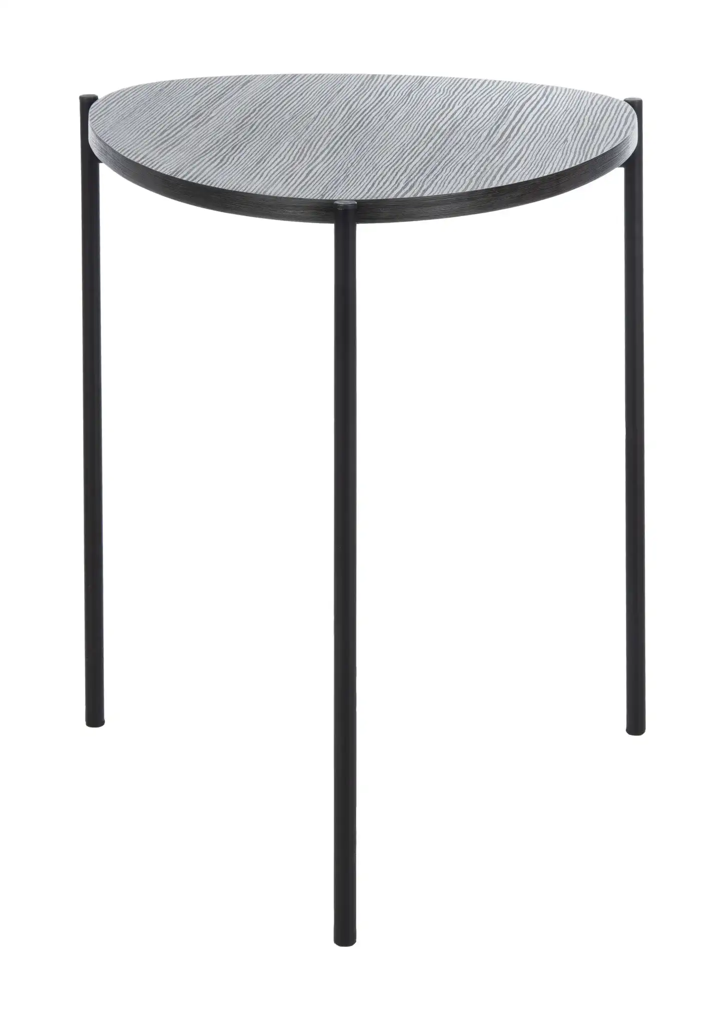 Sven Side Table in Dark Gray Oak / Black, detail view
