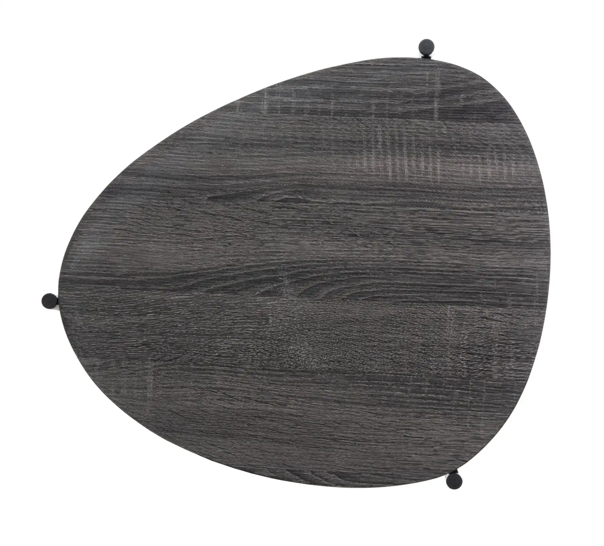 Sven Side Table in Dark Gray Oak / Black, detail view