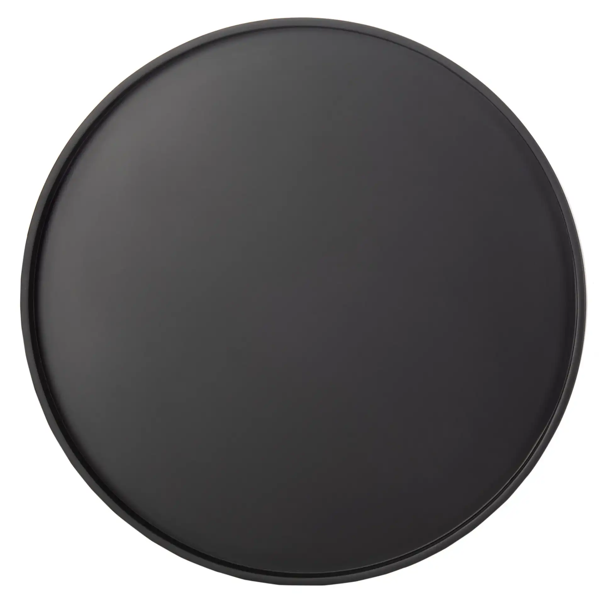 Fritz Round Tray Side Table in Black, detail view
