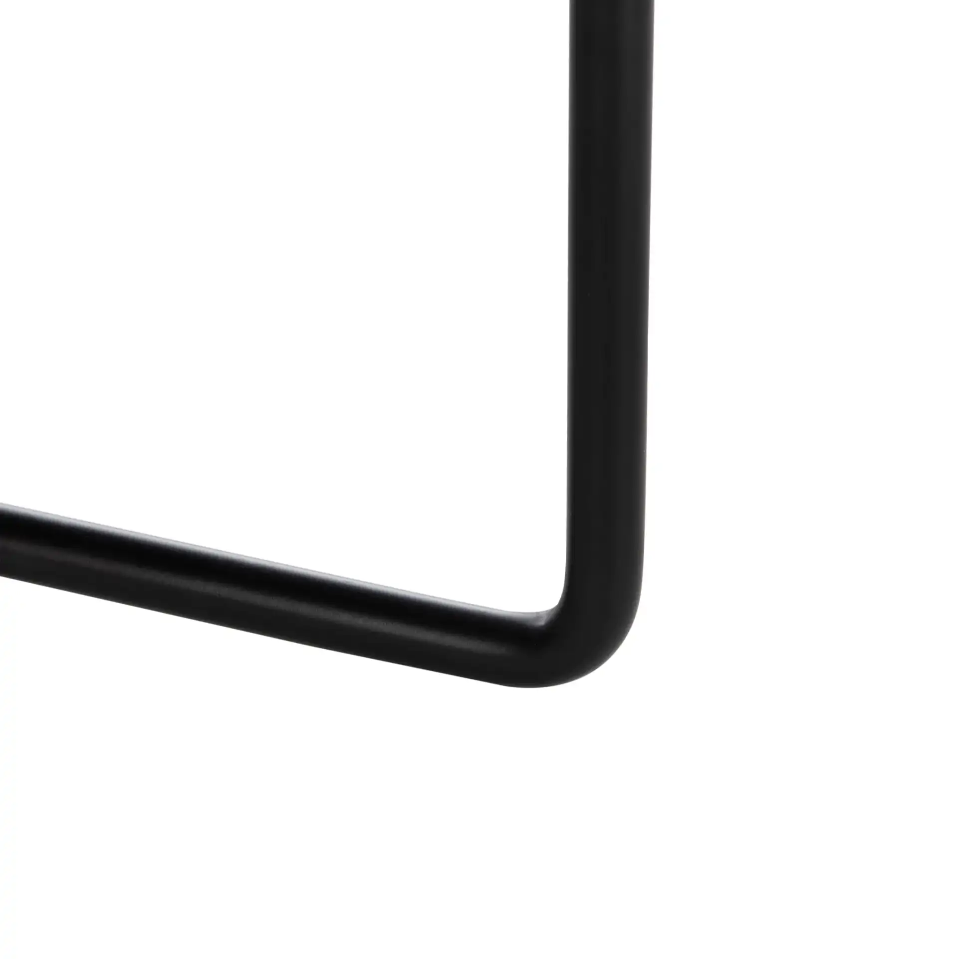 Ruby Small Tray Accent Table in Rose Gold / Black, detail view