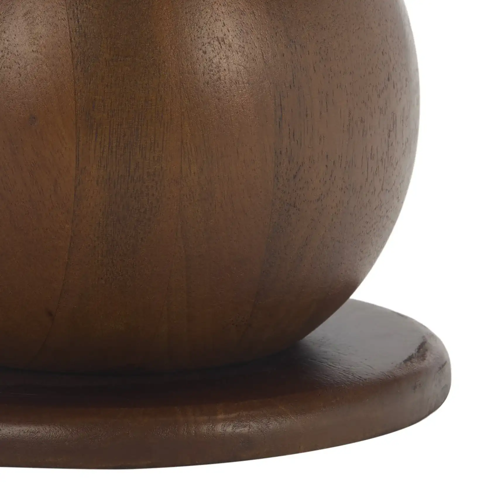 Badori Accent Table in Walnut / Black, detail view