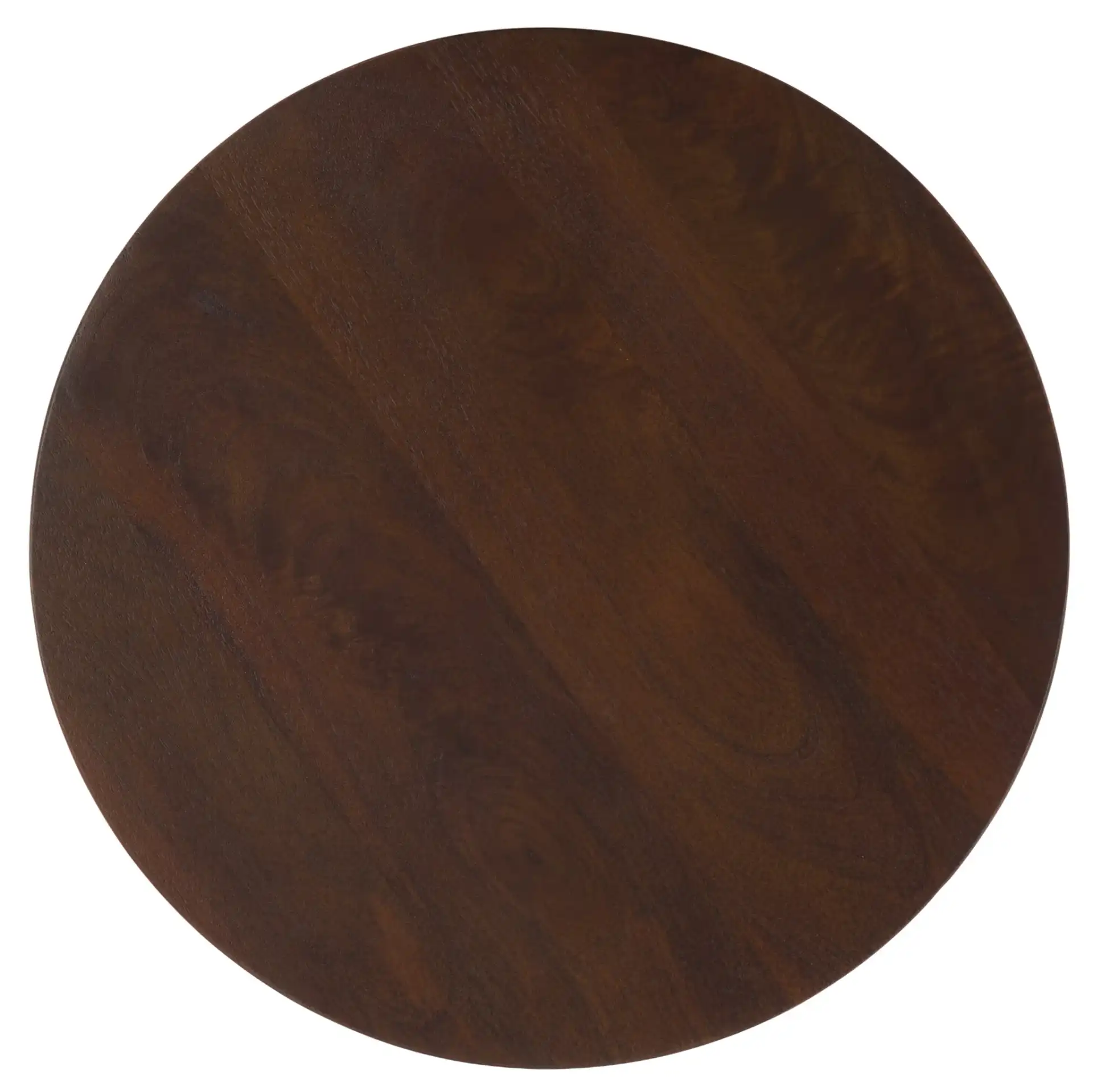 Badori Accent Table in Walnut / Black, detail view
