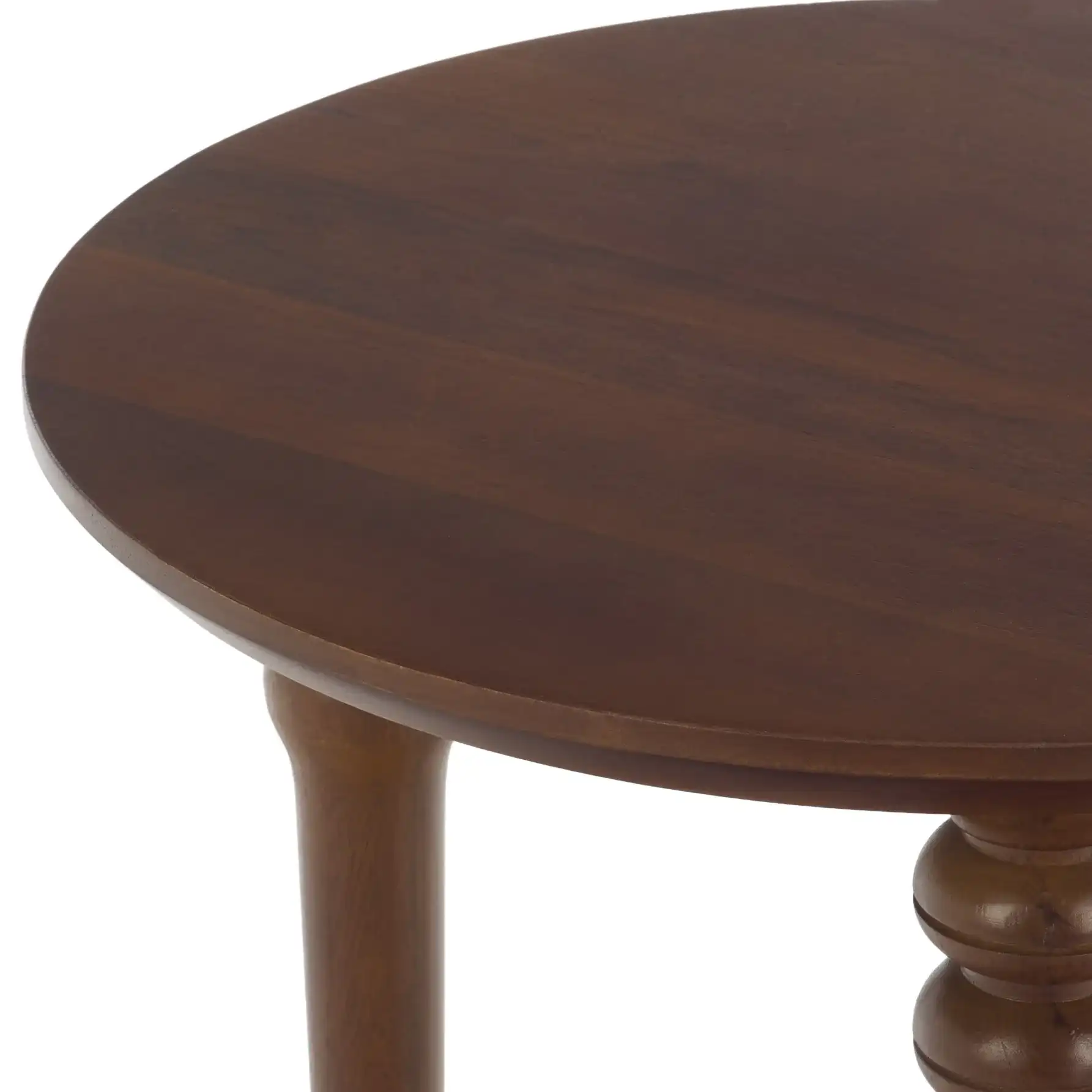 Manori Accent Table in Walnut in a styled room