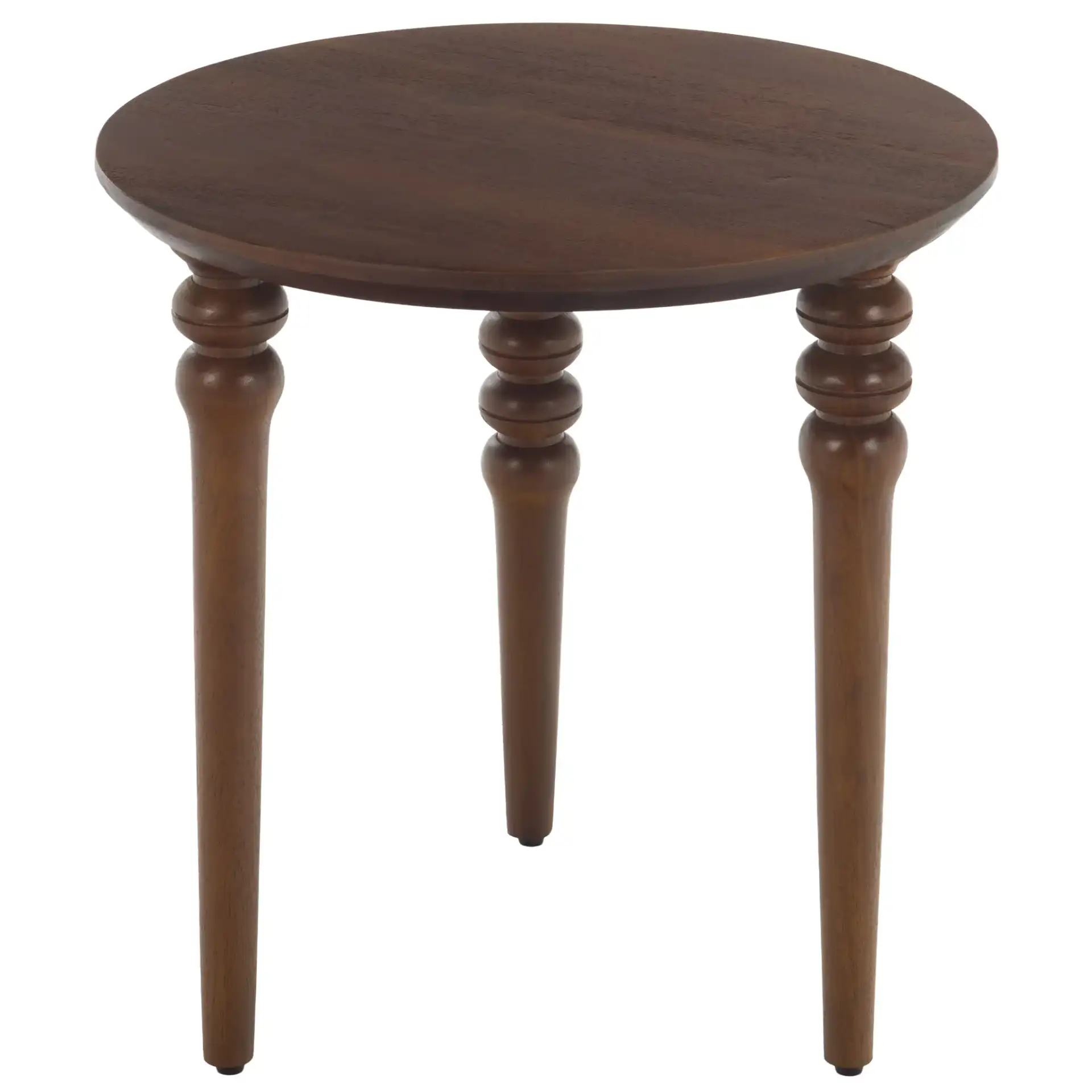 Manori Accent Table in Walnut, detail view