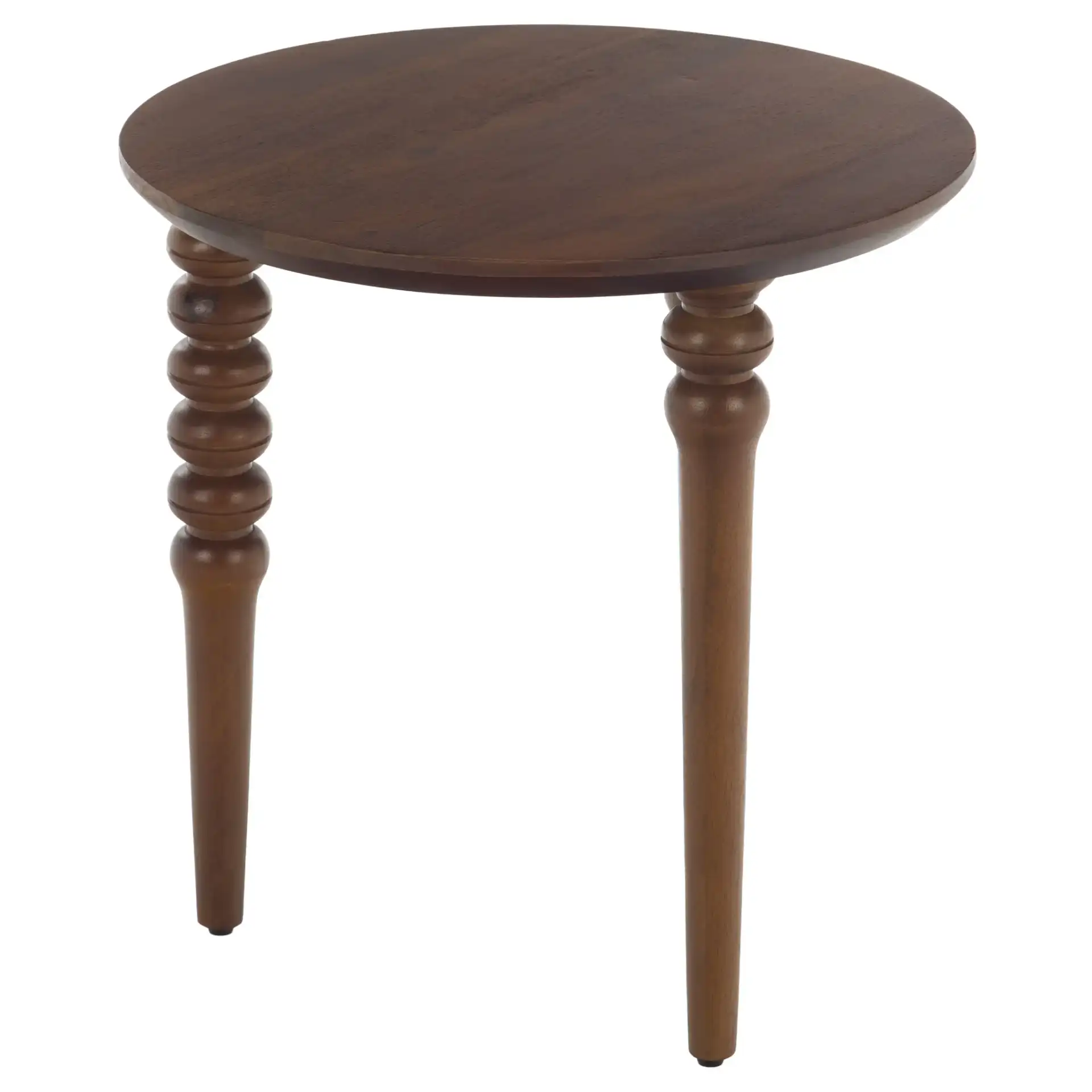 Manori Accent Table in Walnut, detail view