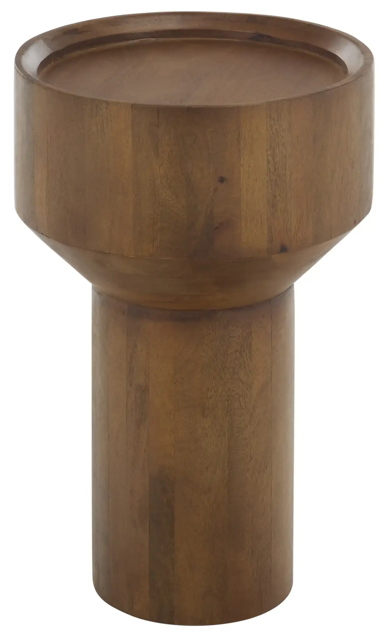 Yaroslav Round Accent Table in Light Honey
