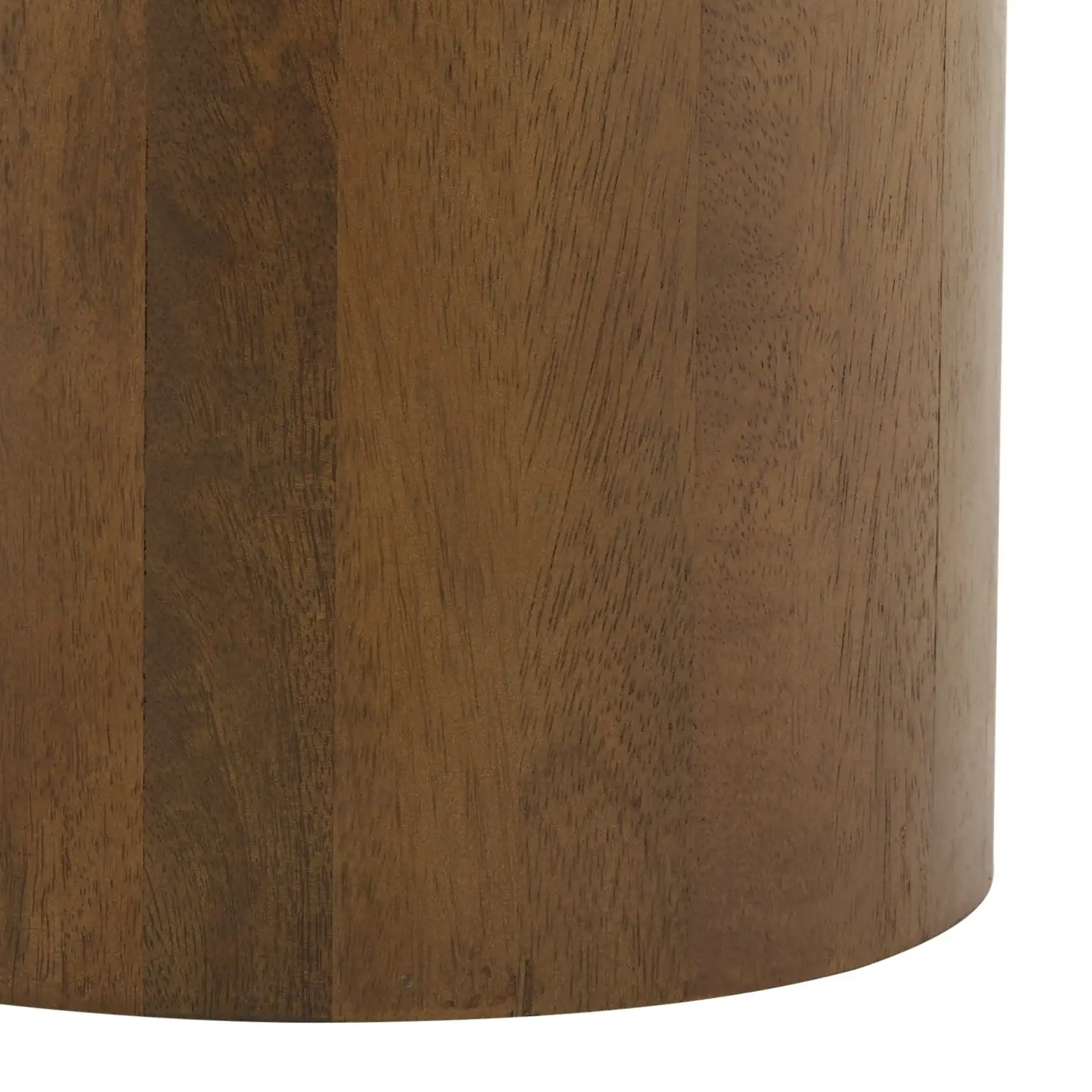 Yaroslav Round Accent Table in Light Honey, detail view