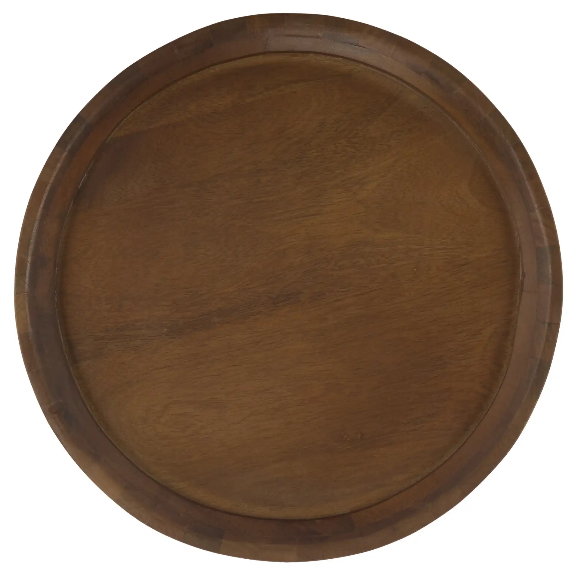 Yaroslav Round Accent Table in Light Honey, detail view