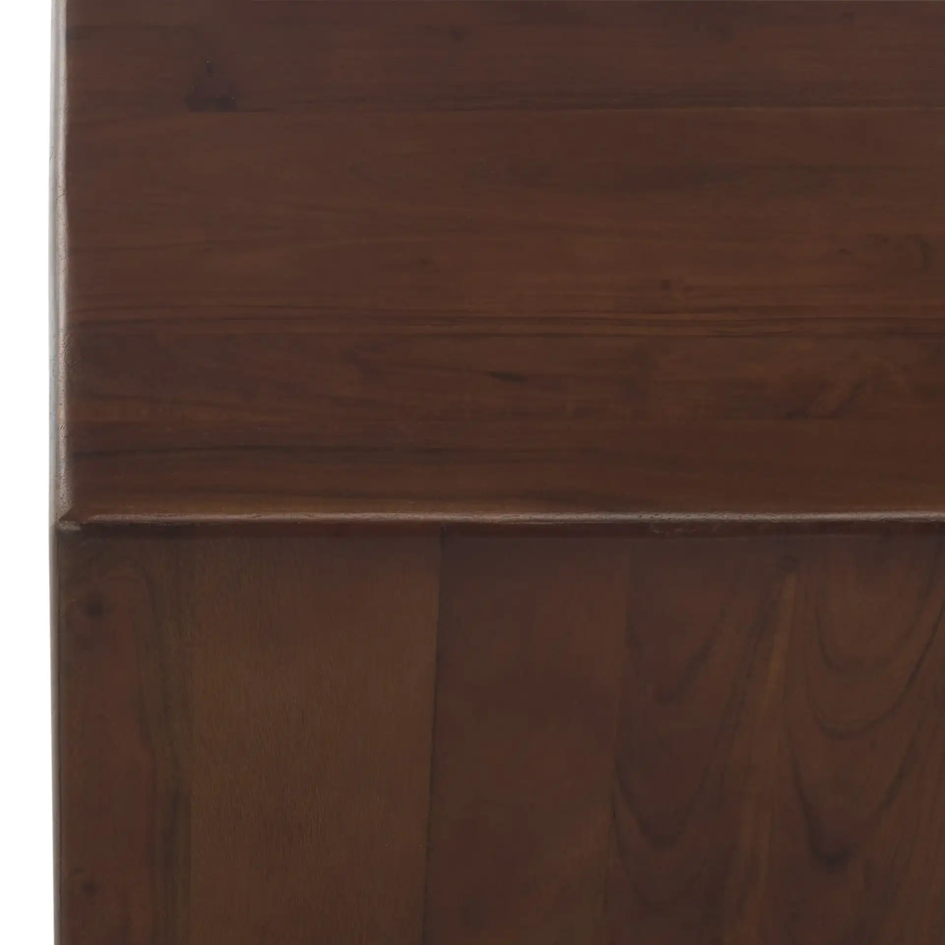Nadezhada Square Accent Table in Dark Brown in a styled room