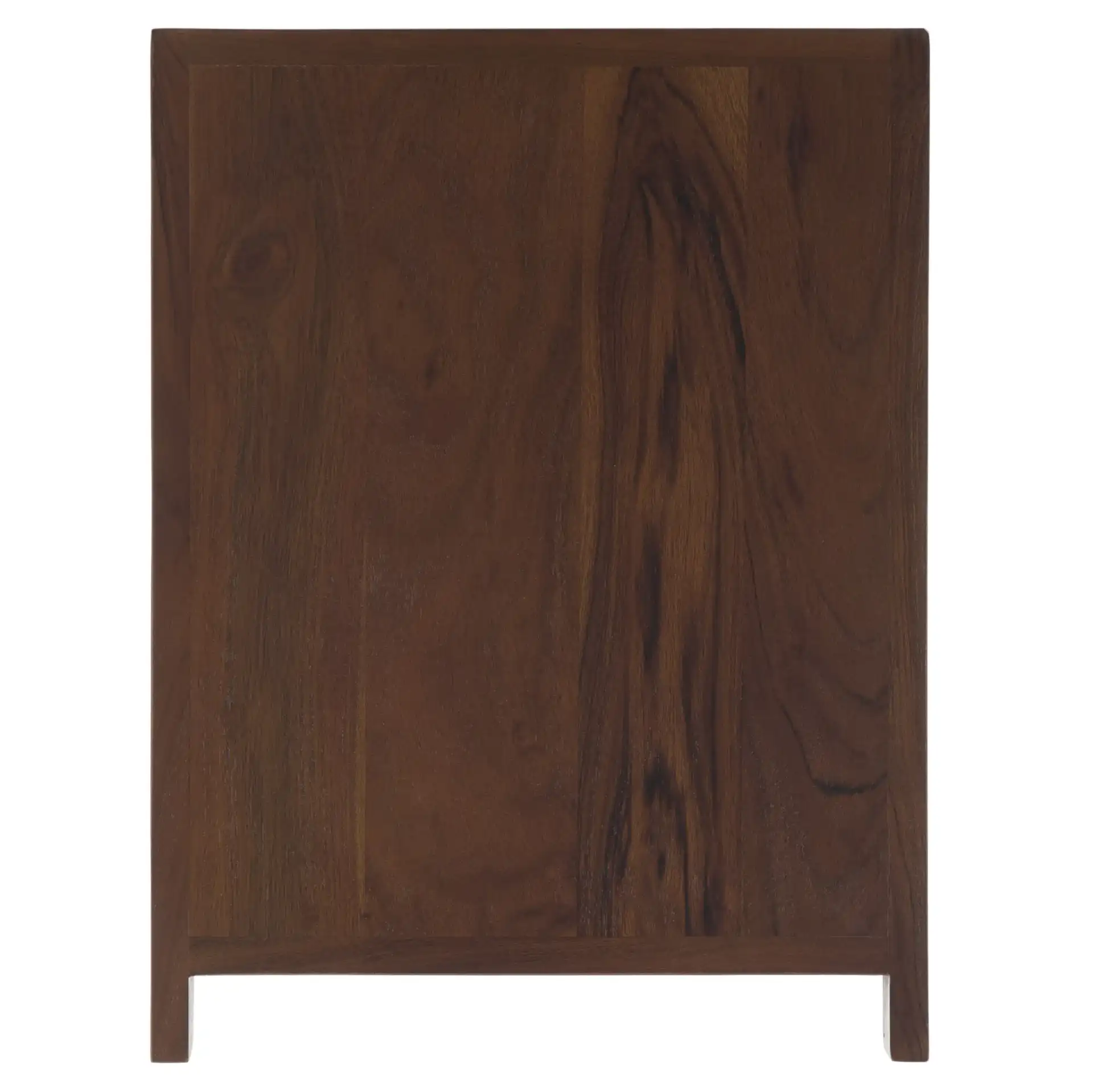 Zakhar Accent Table in Dark Brown, detail view