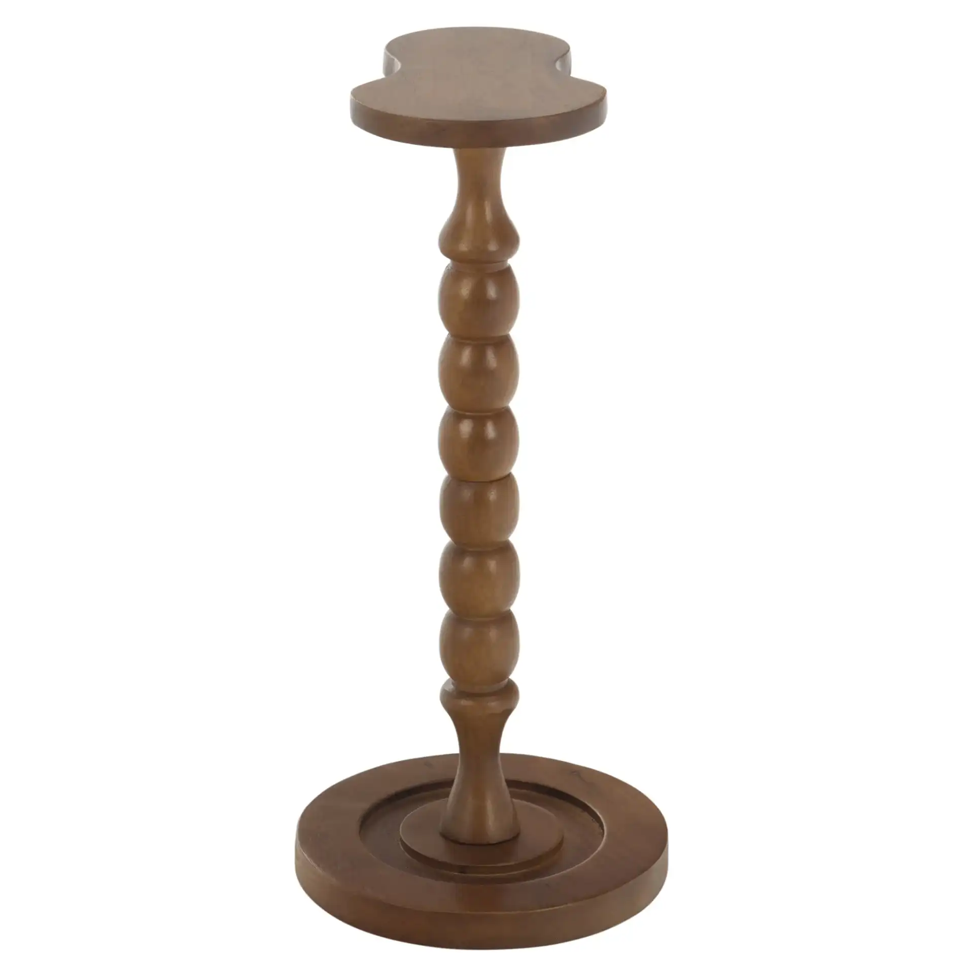 Evdokia Accent Table in Light Honey, detail view