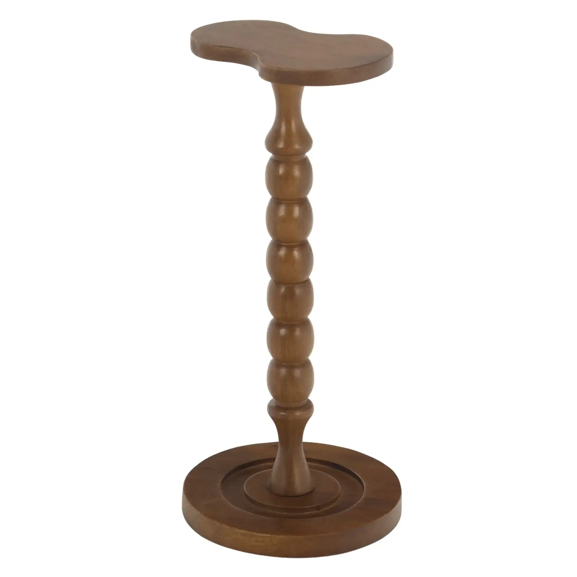Evdokia Accent Table in Light Honey, detail view