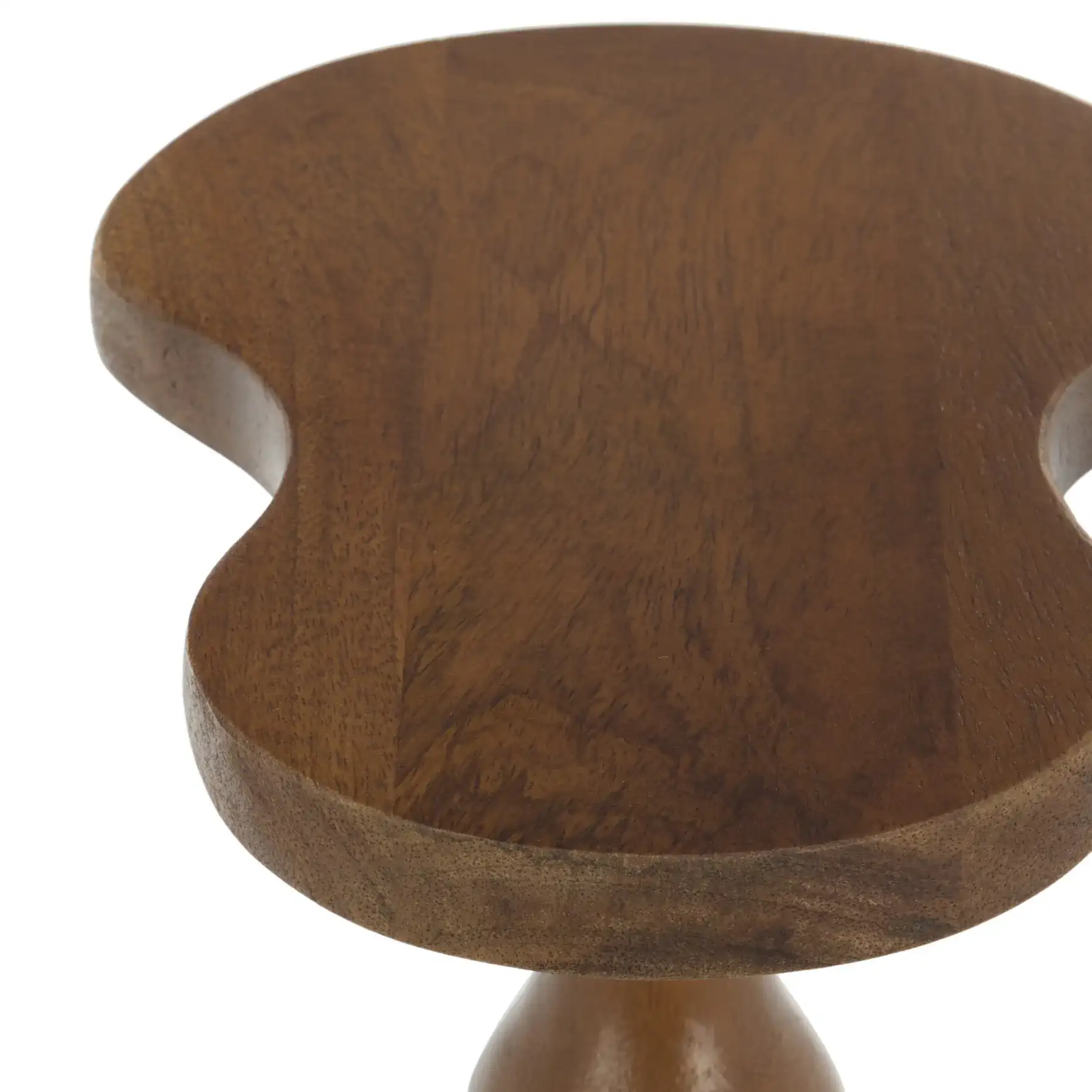 Evdokia Accent Table in Light Honey in a styled room
