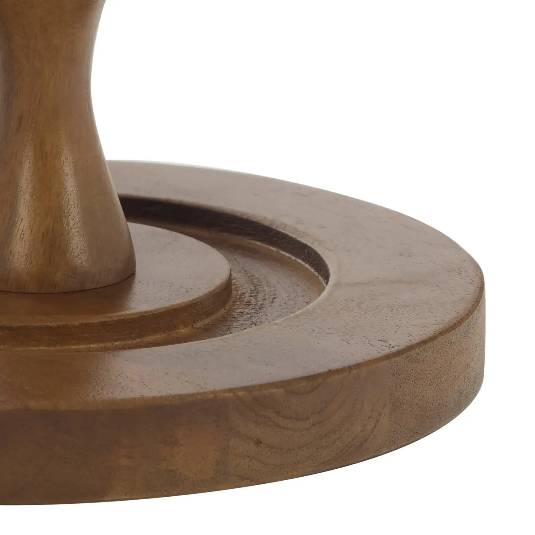 Evdokia Accent Table in Light Honey, detail view