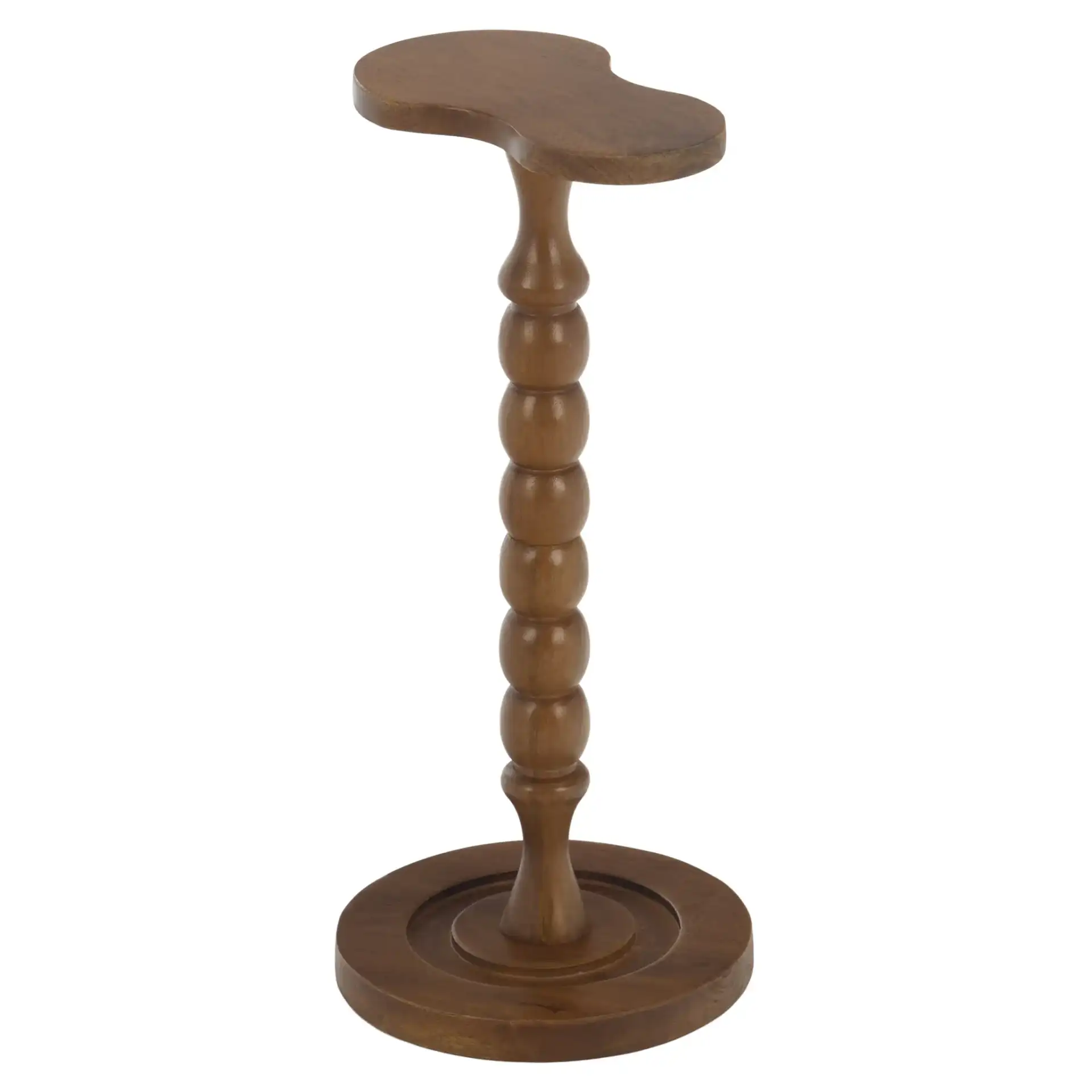 Evdokia Accent Table in Light Honey, detail view