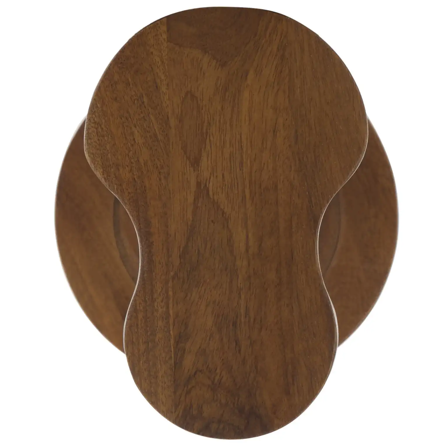 Evdokia Accent Table in Light Honey, detail view