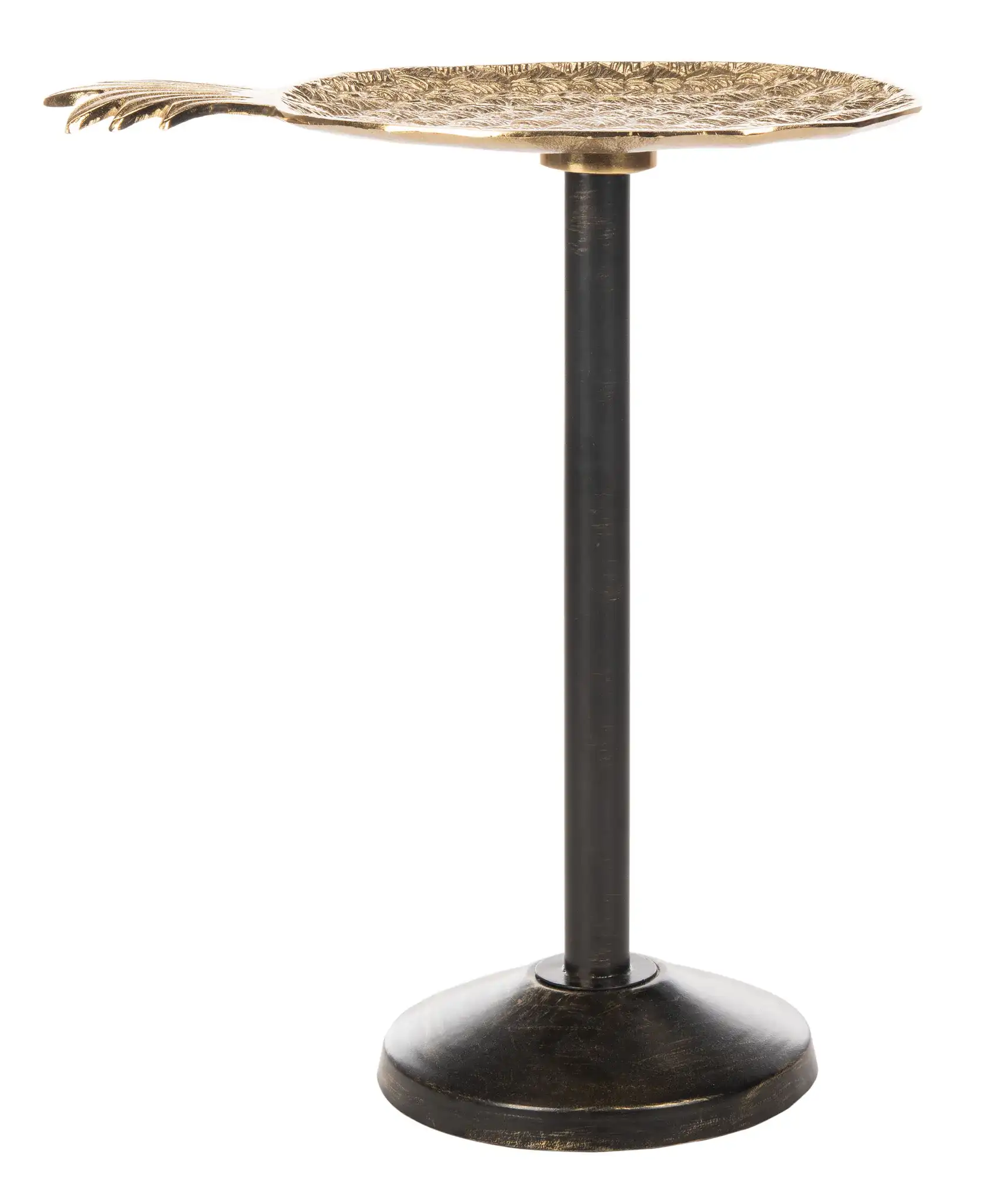 Luana Pineapple Accent Table in Gold / Antique Gold, detail view