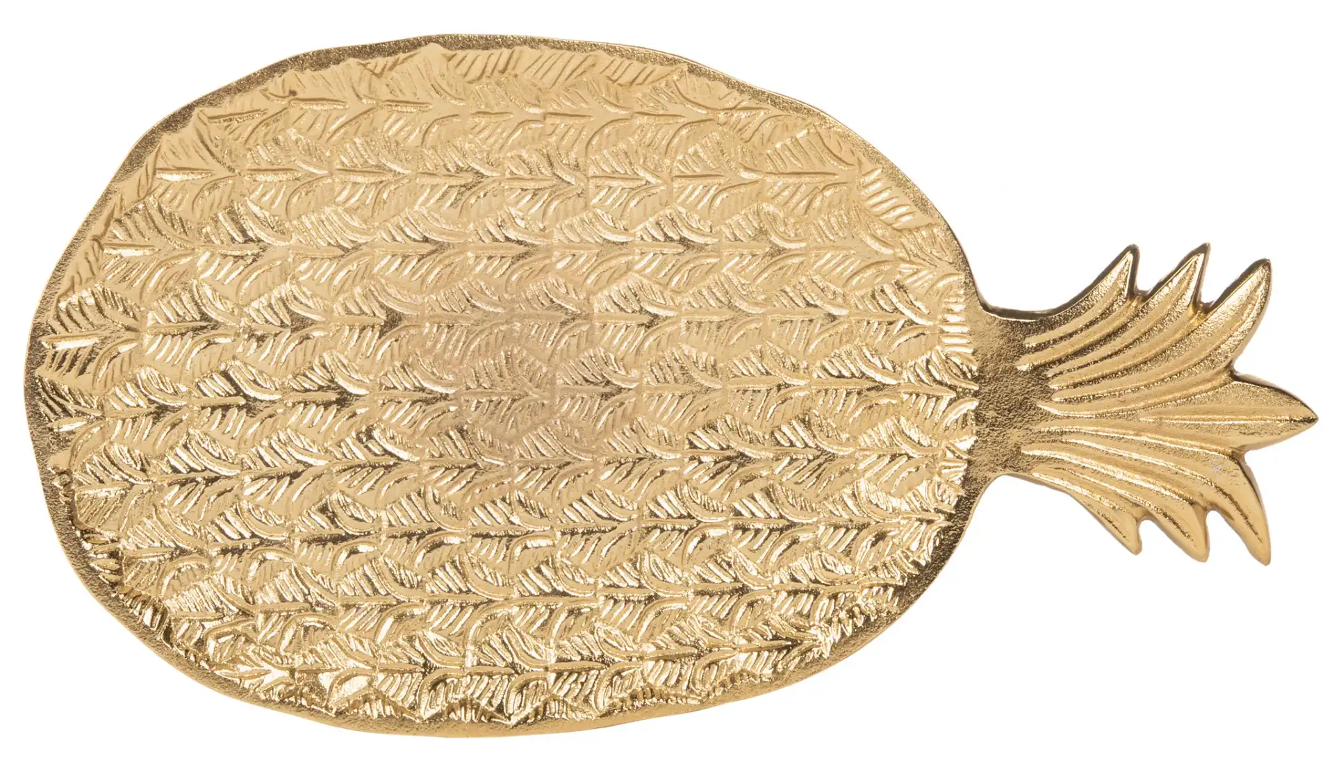 Luana Pineapple Accent Table in Gold / Antique Gold, detail view