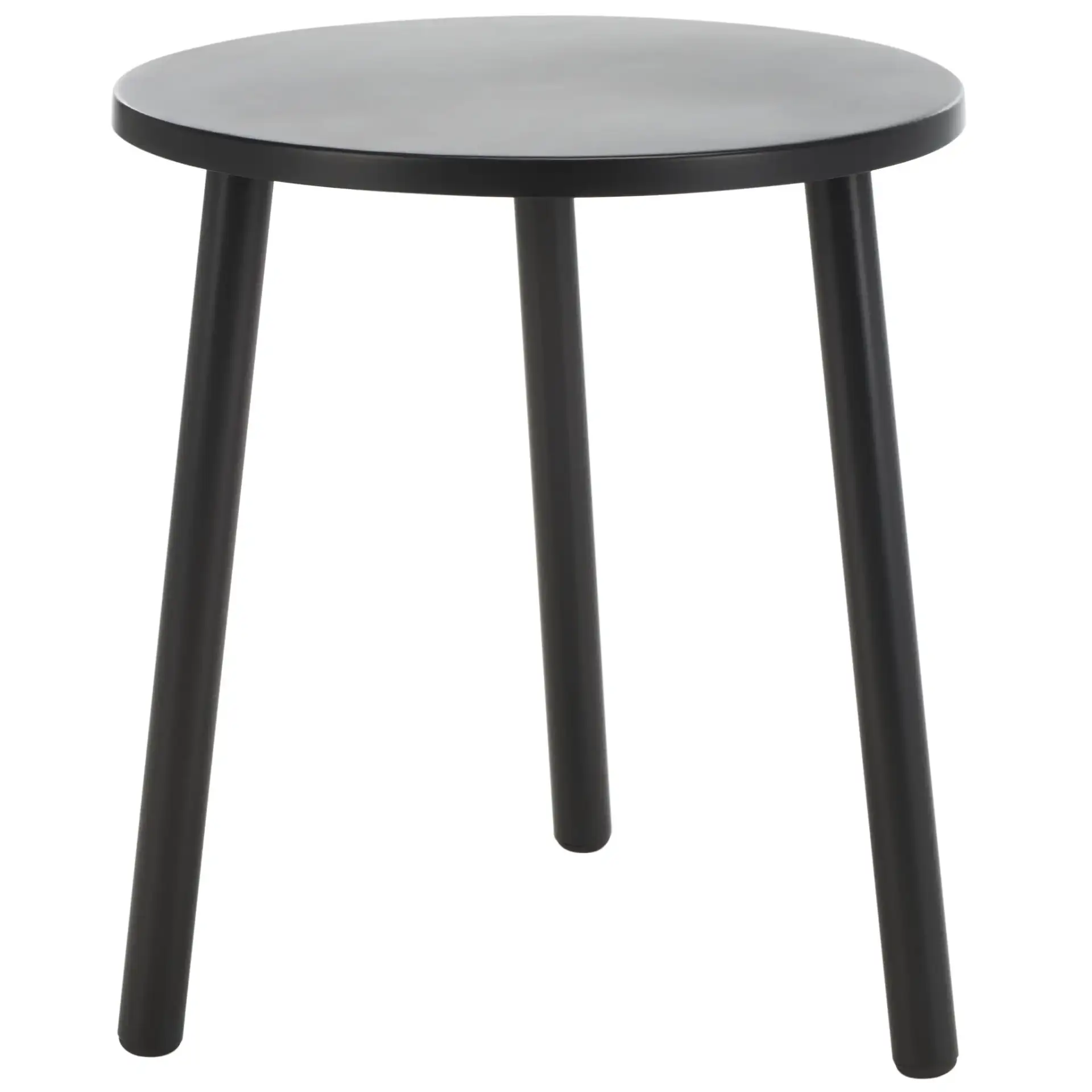 Ivitrio Round Accent Table in Black, detail view