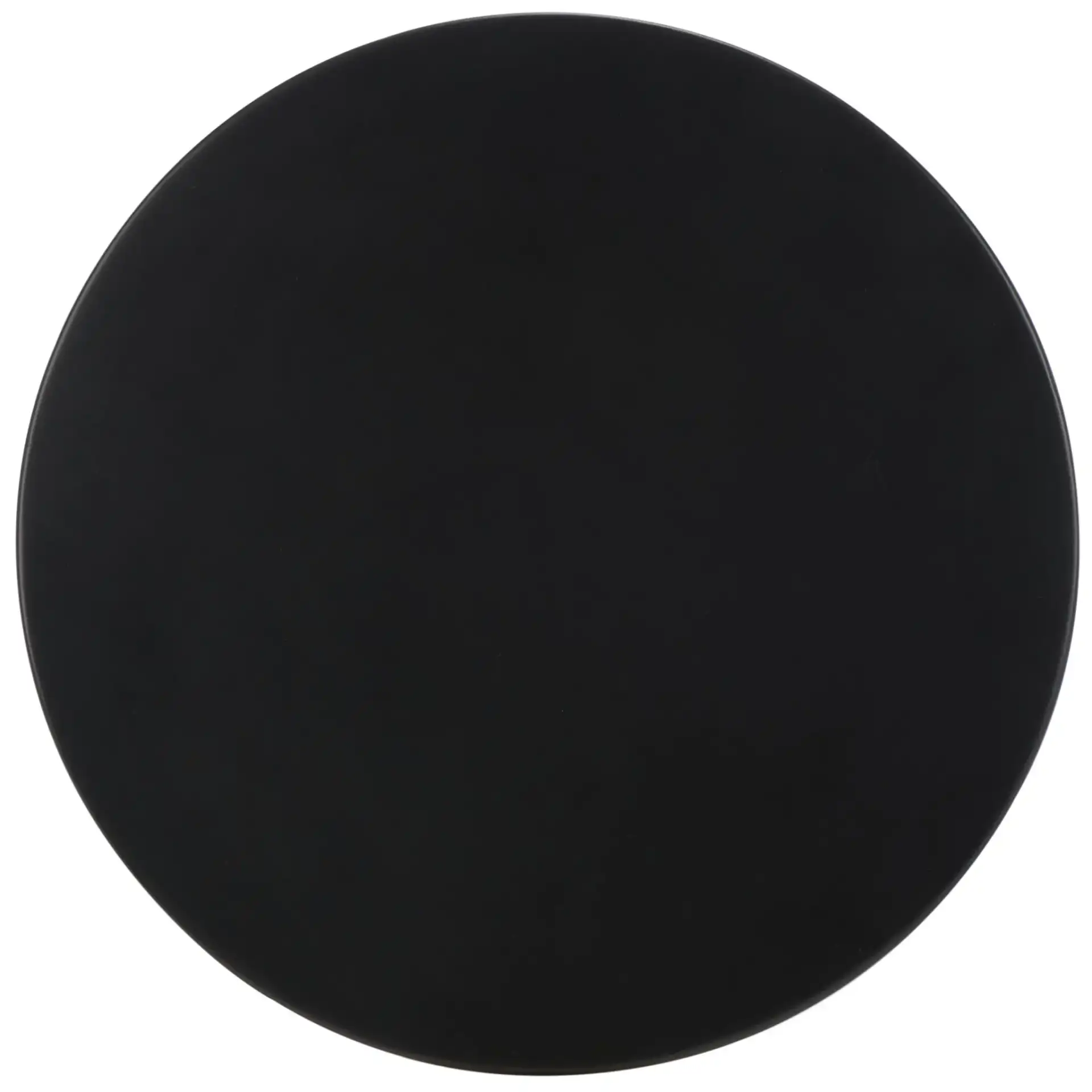 Ivitrio Round Accent Table in Black, detail view