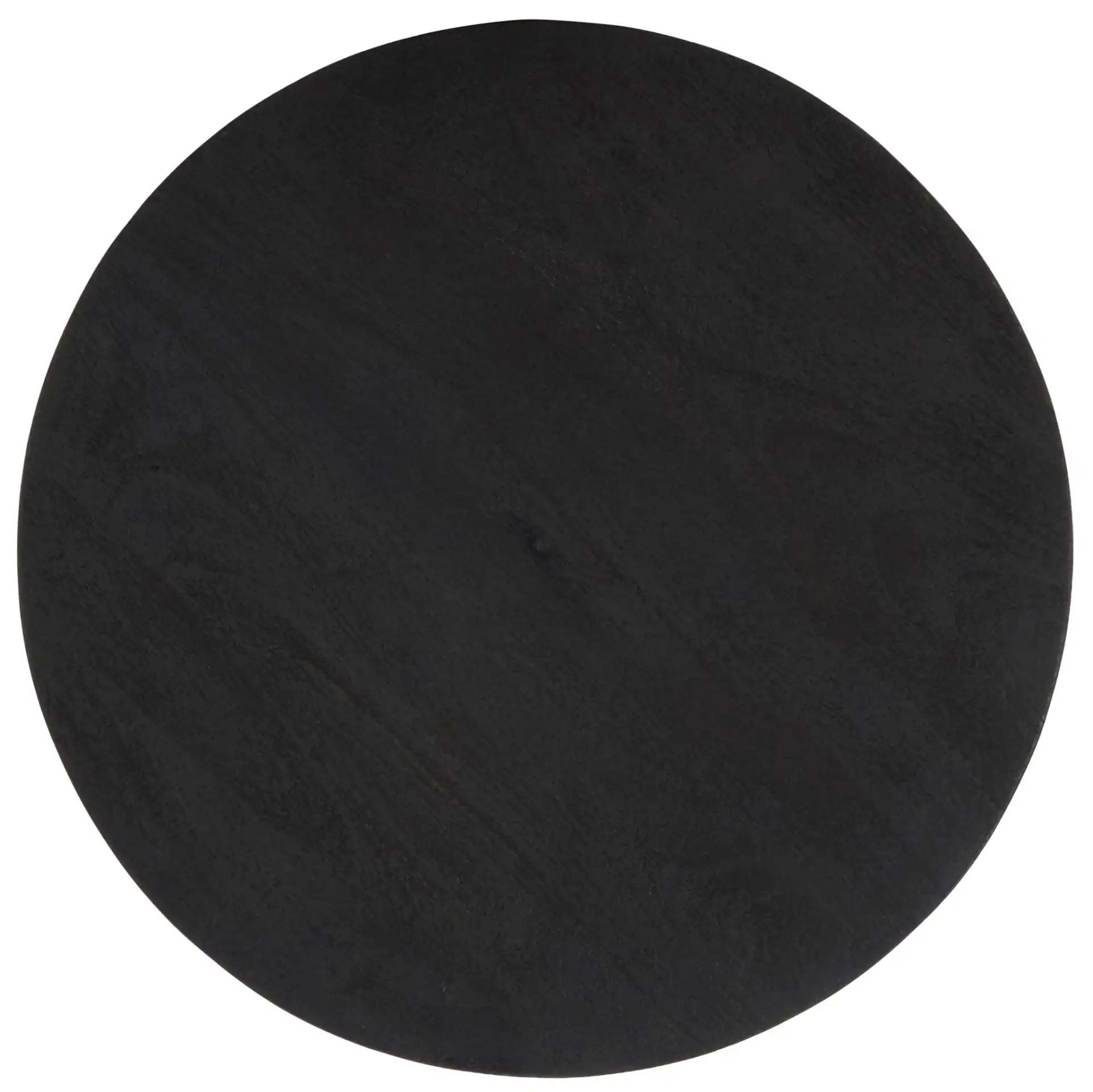 Kamyar Accent Table in Black, detail view