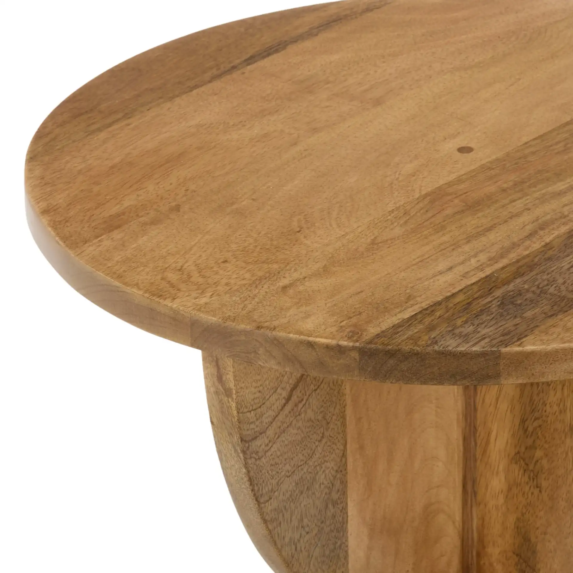 Jazep Accent Table in Natural in a styled room