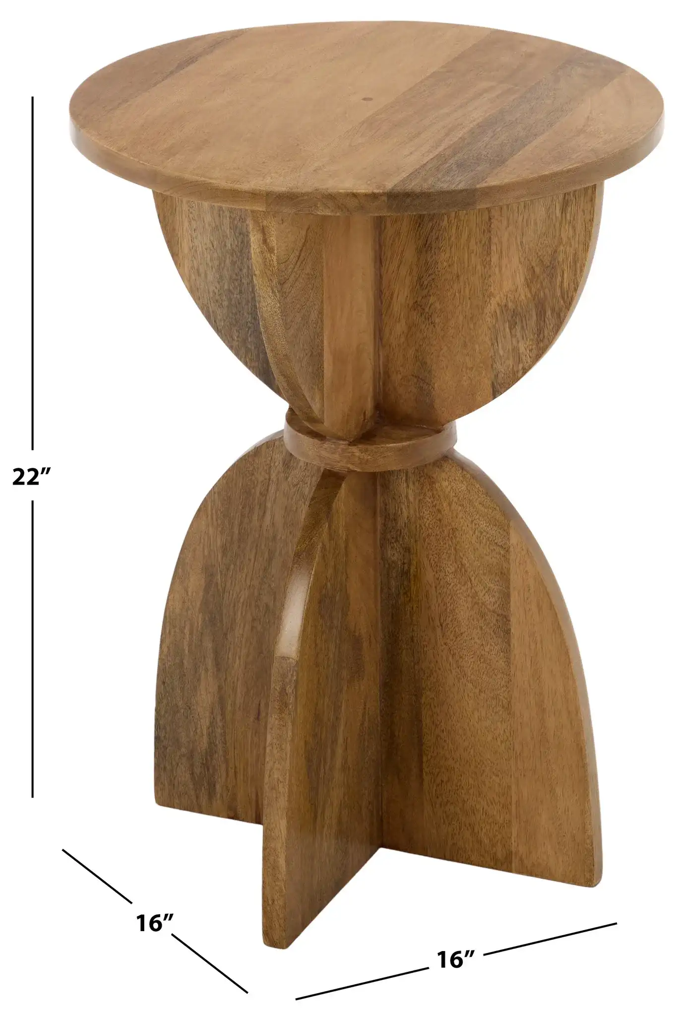 Jazep Accent Table in Natural, detail view