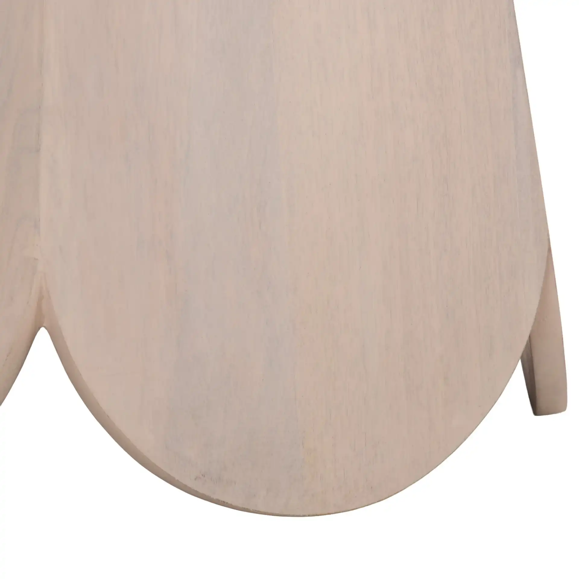 Linette Accent Table in White Washed, detail view