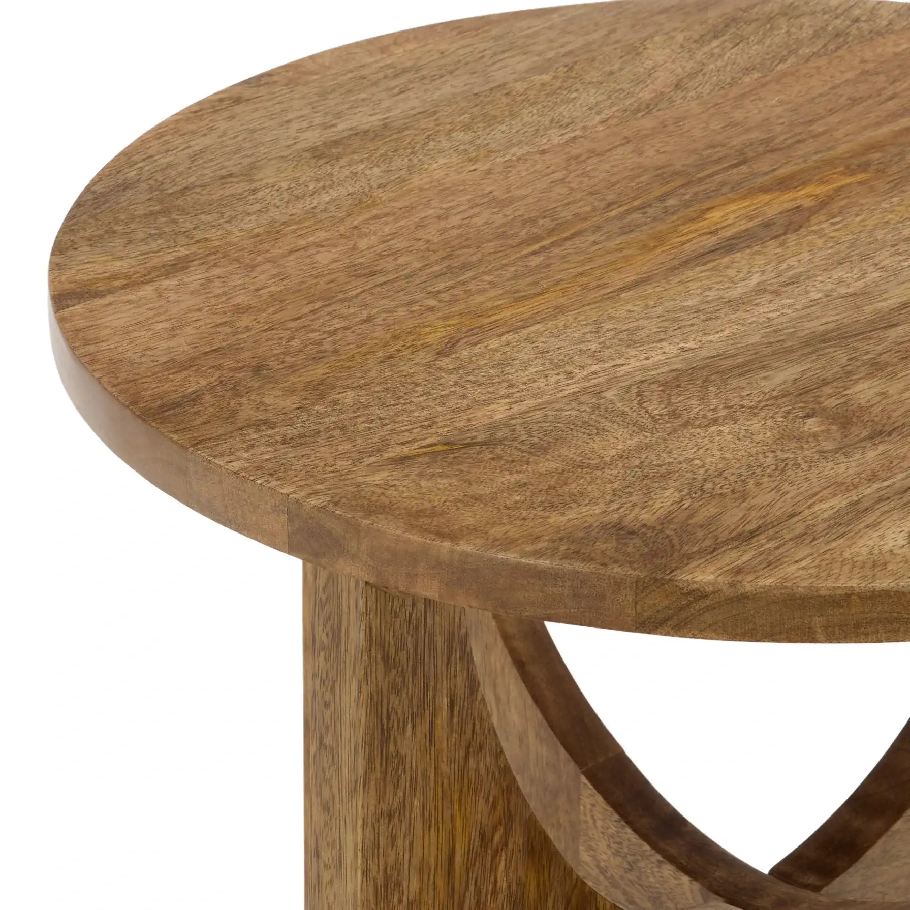 Delmara Accent Table in Natural in a styled room