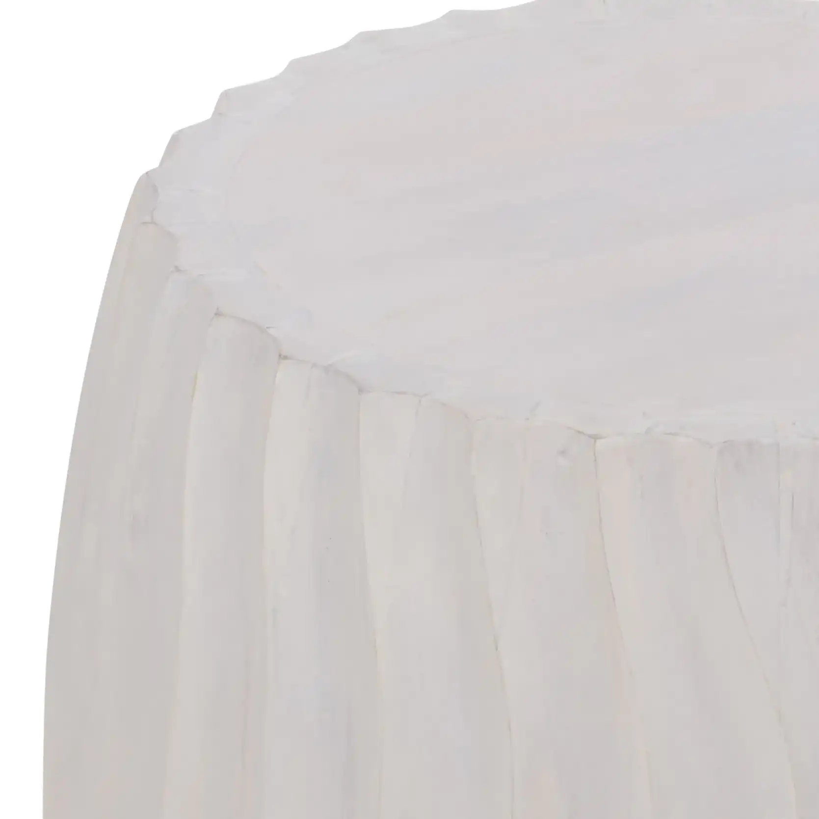 Malika Accent Table in White in a styled room