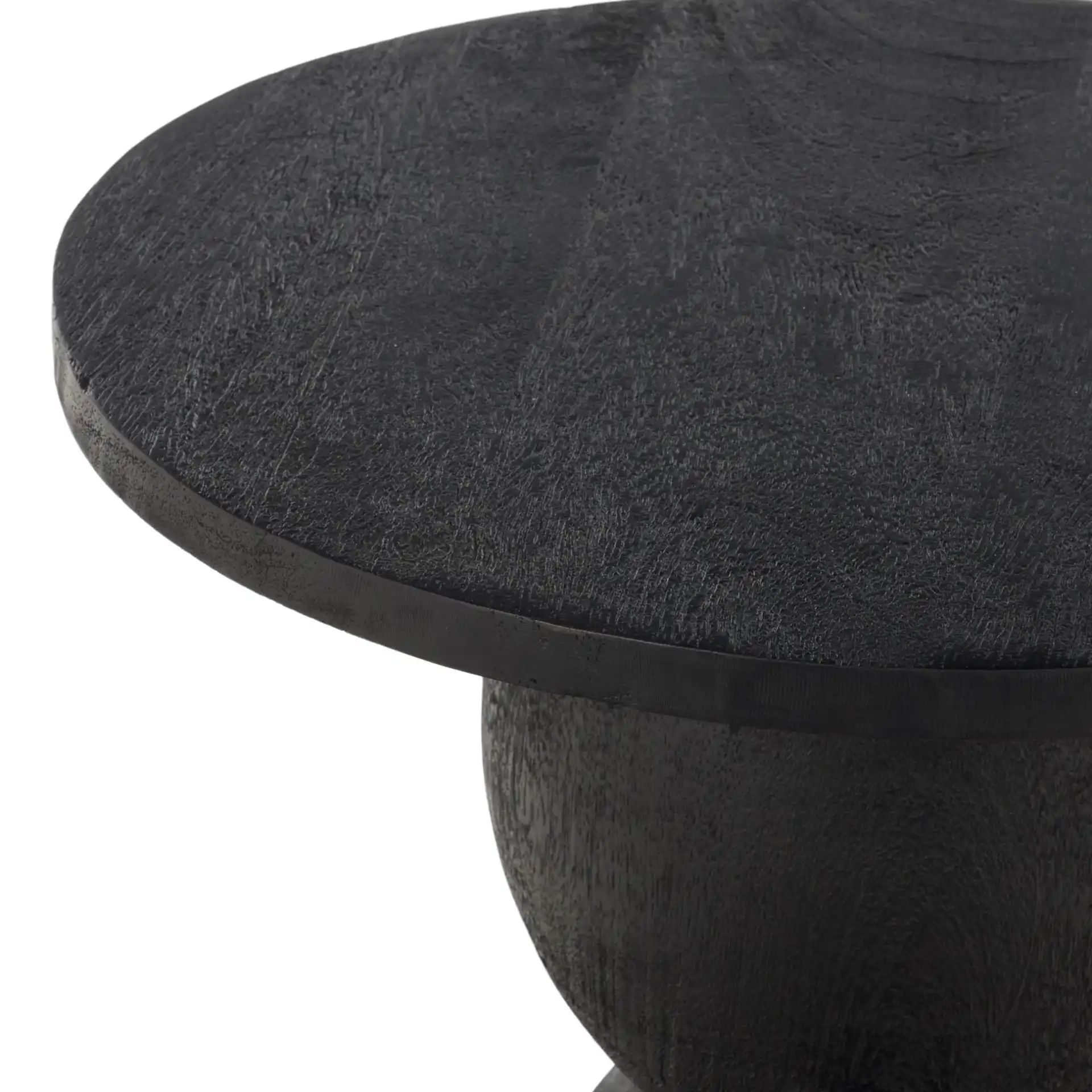 Andrey Accent Table in Black in a styled room