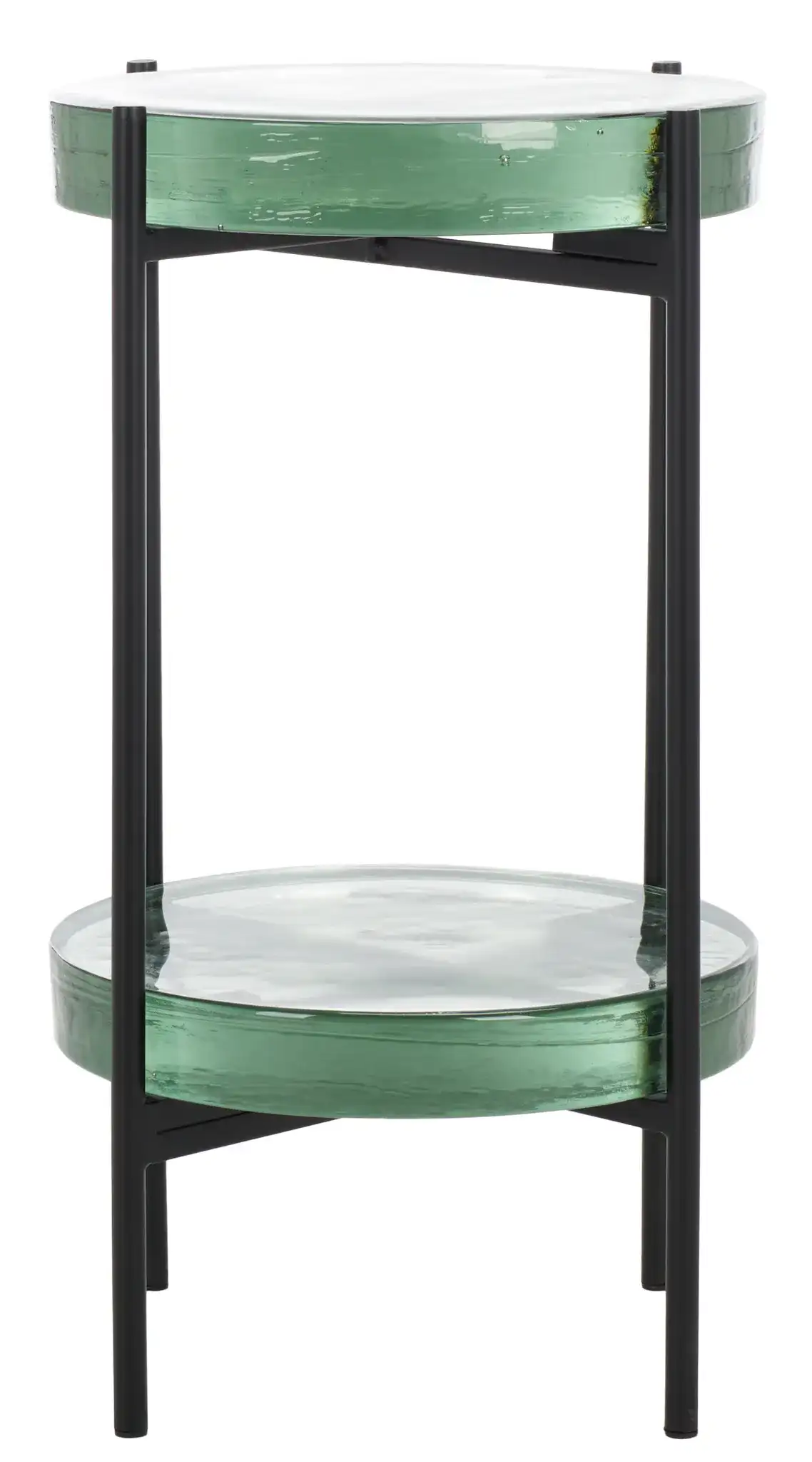Noham Side Table in Clear / Black
