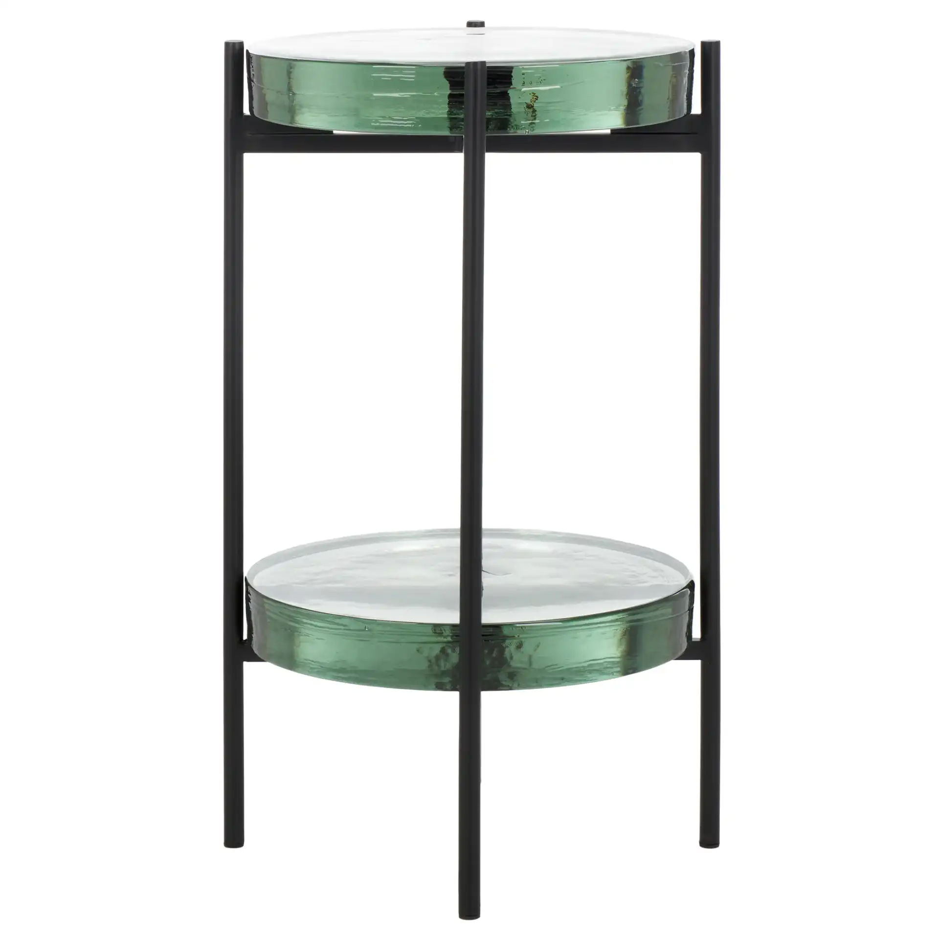 Noham Side Table in Clear / Black, detail view