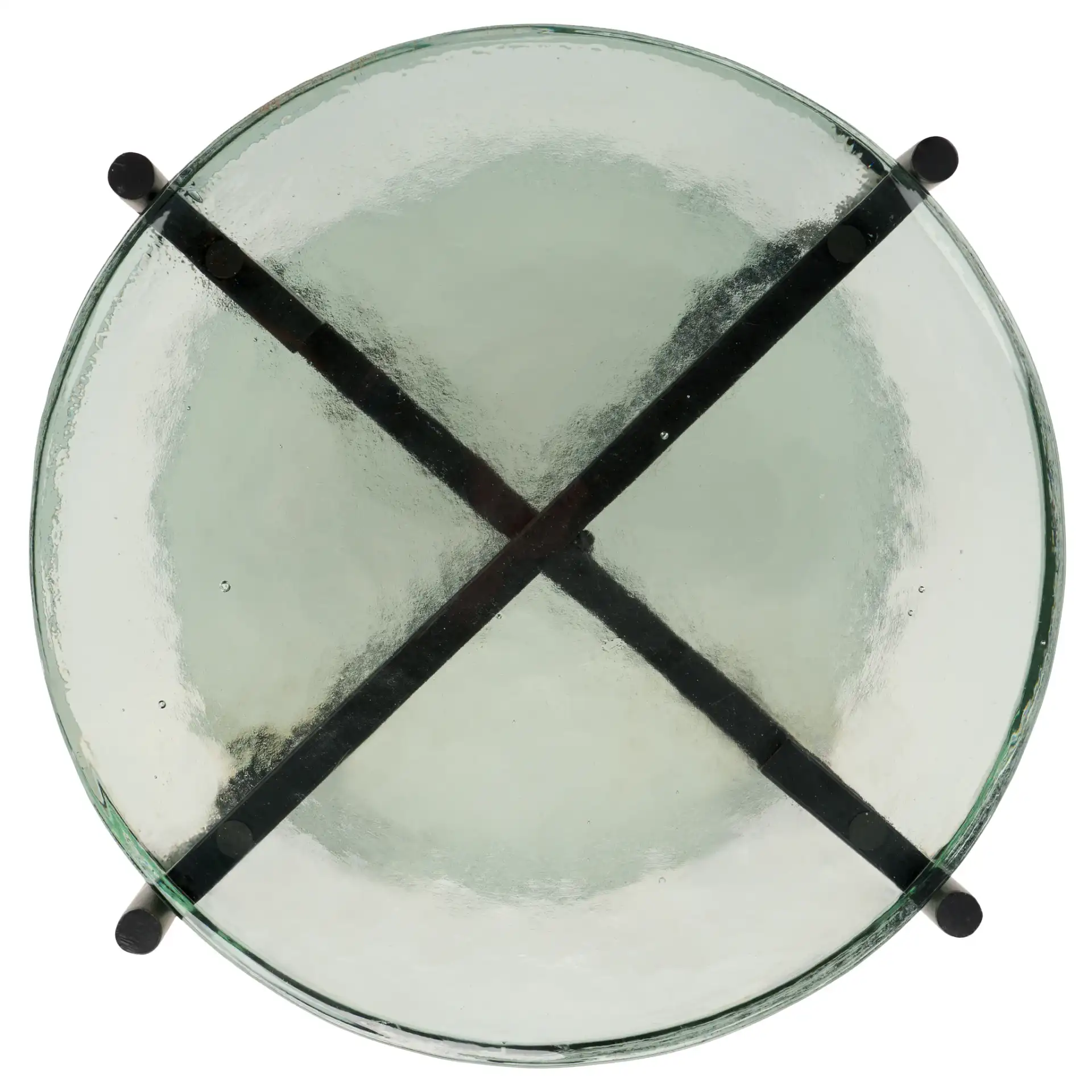 Noham Side Table in Clear / Black, detail view