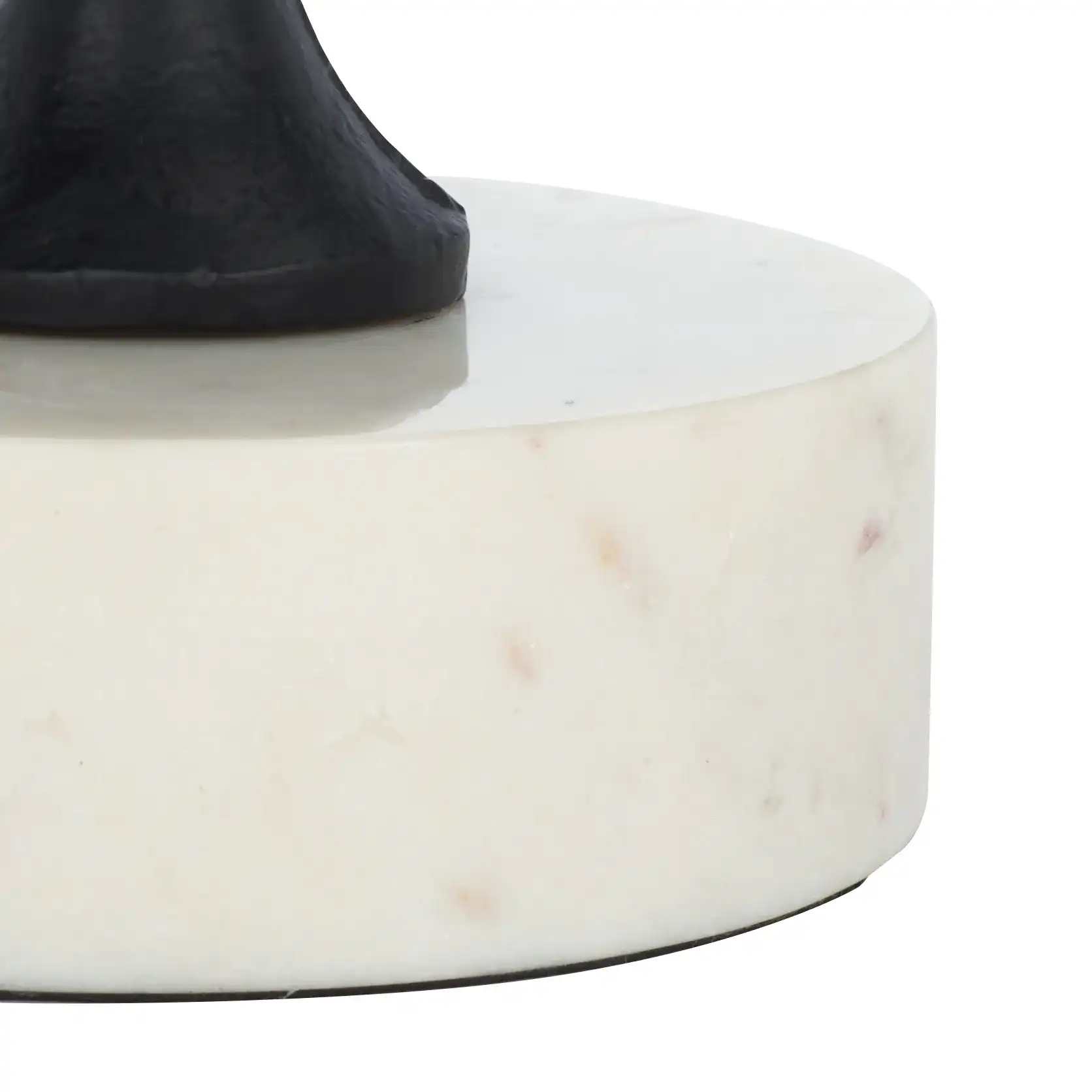 Malachy Side Table in Black / White, detail view