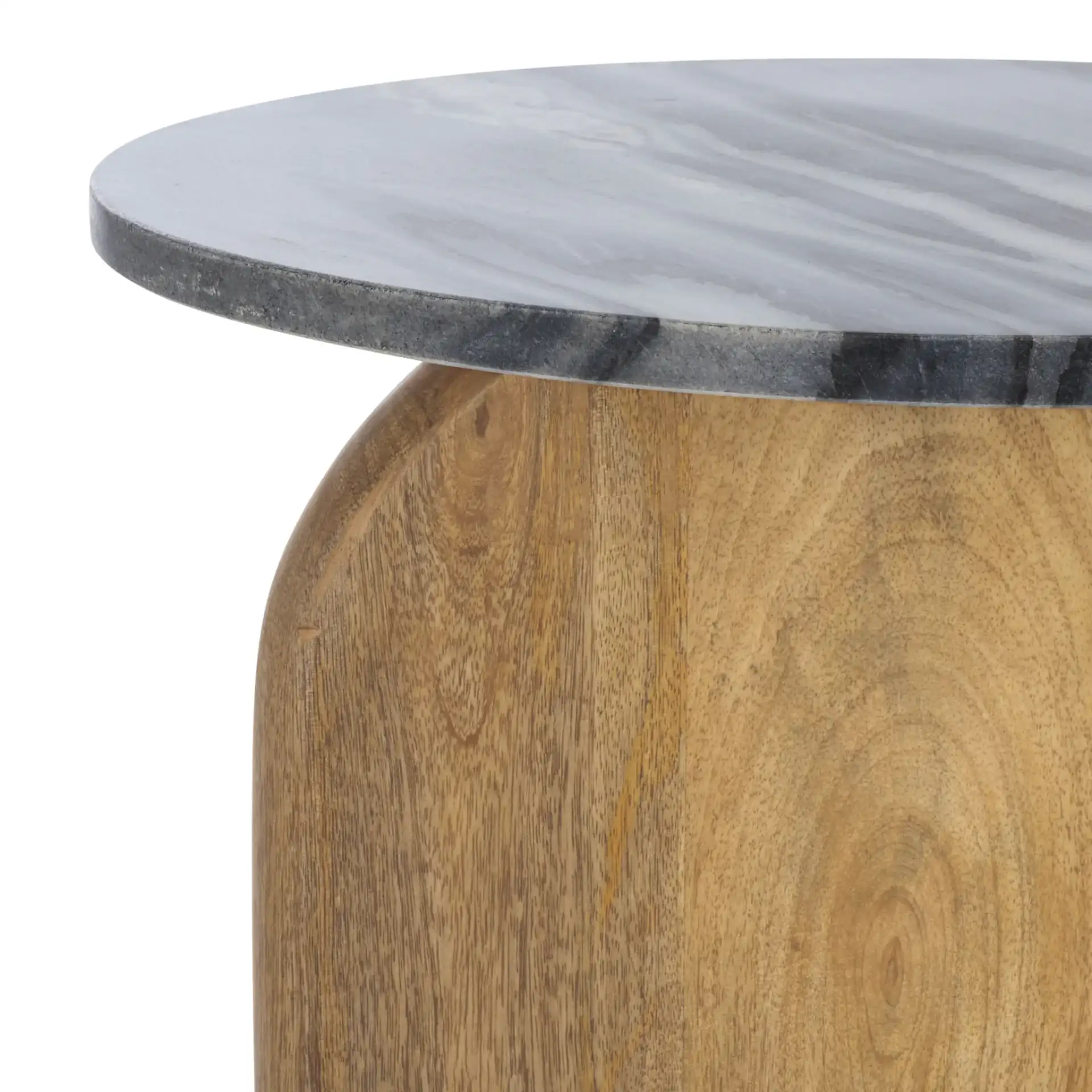 Kokhy Side Table in Natural / Black in a styled room