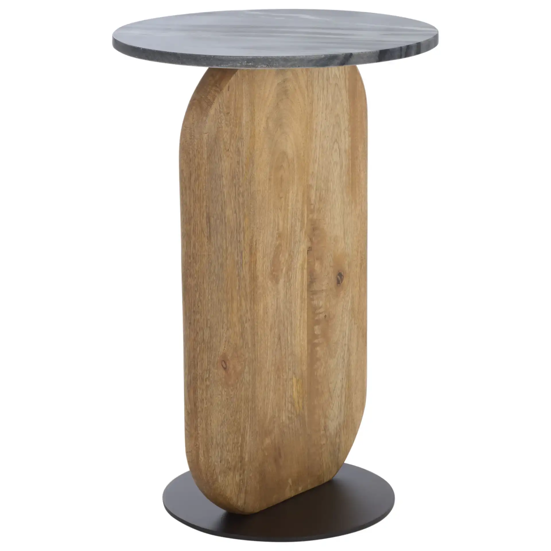 Kokhy Side Table in Natural / Black, detail view