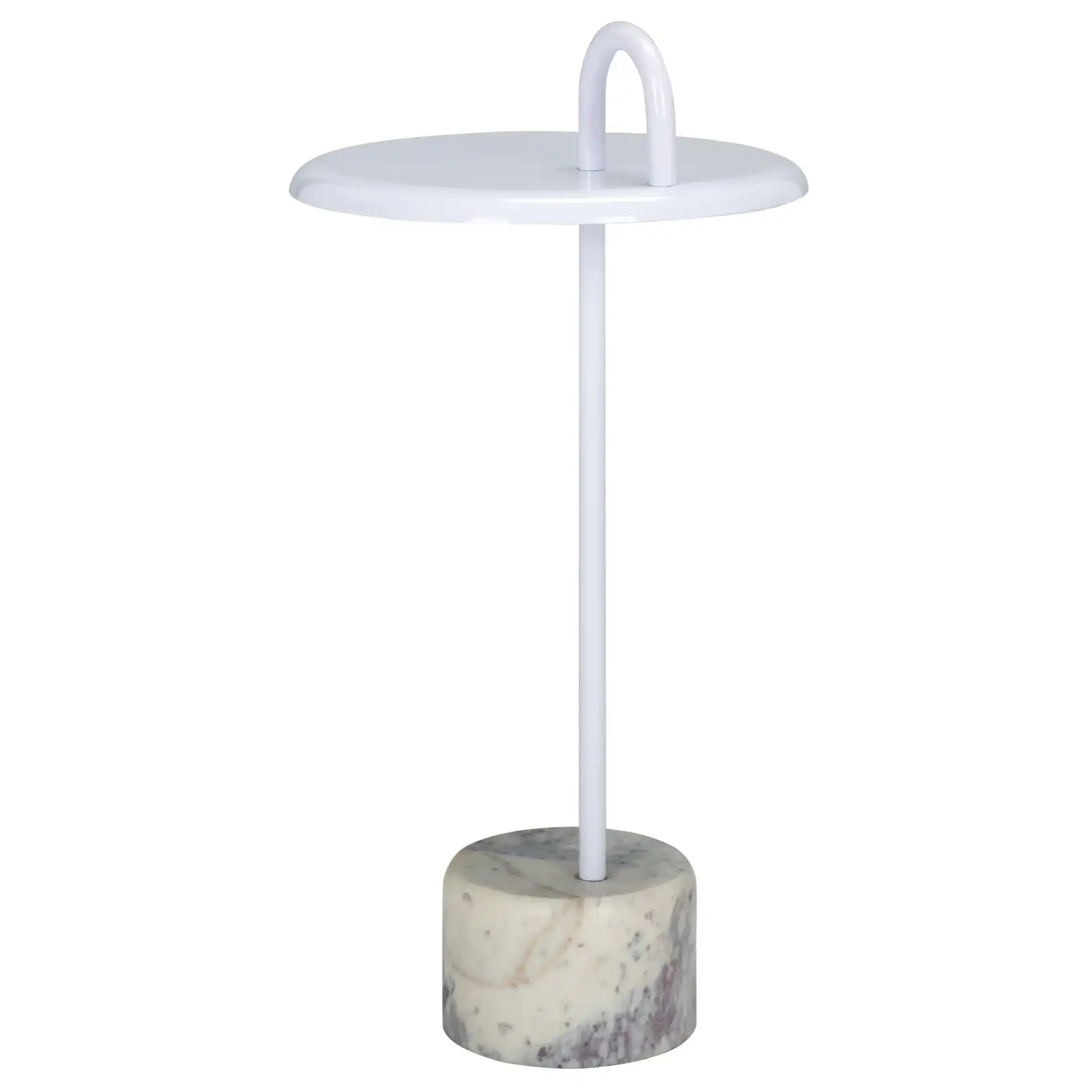 Daichi Side Table in White, detail view