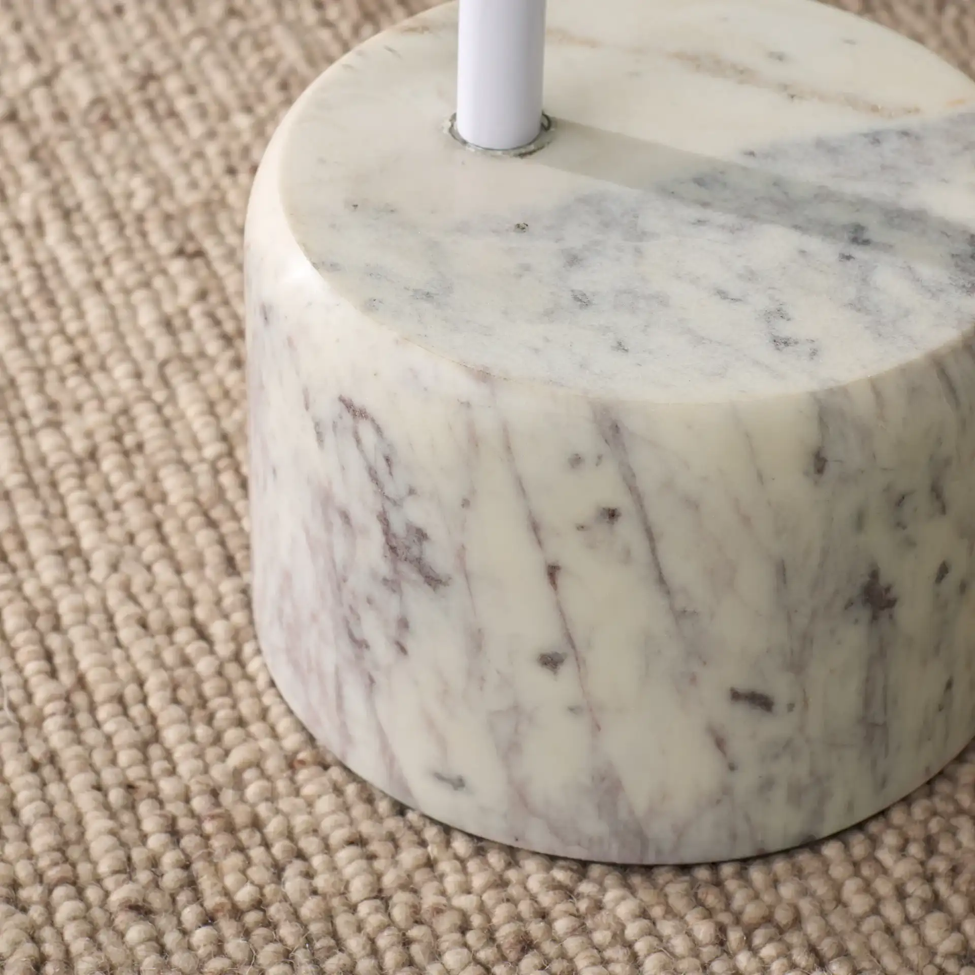 Daichi Side Table in White in a styled room