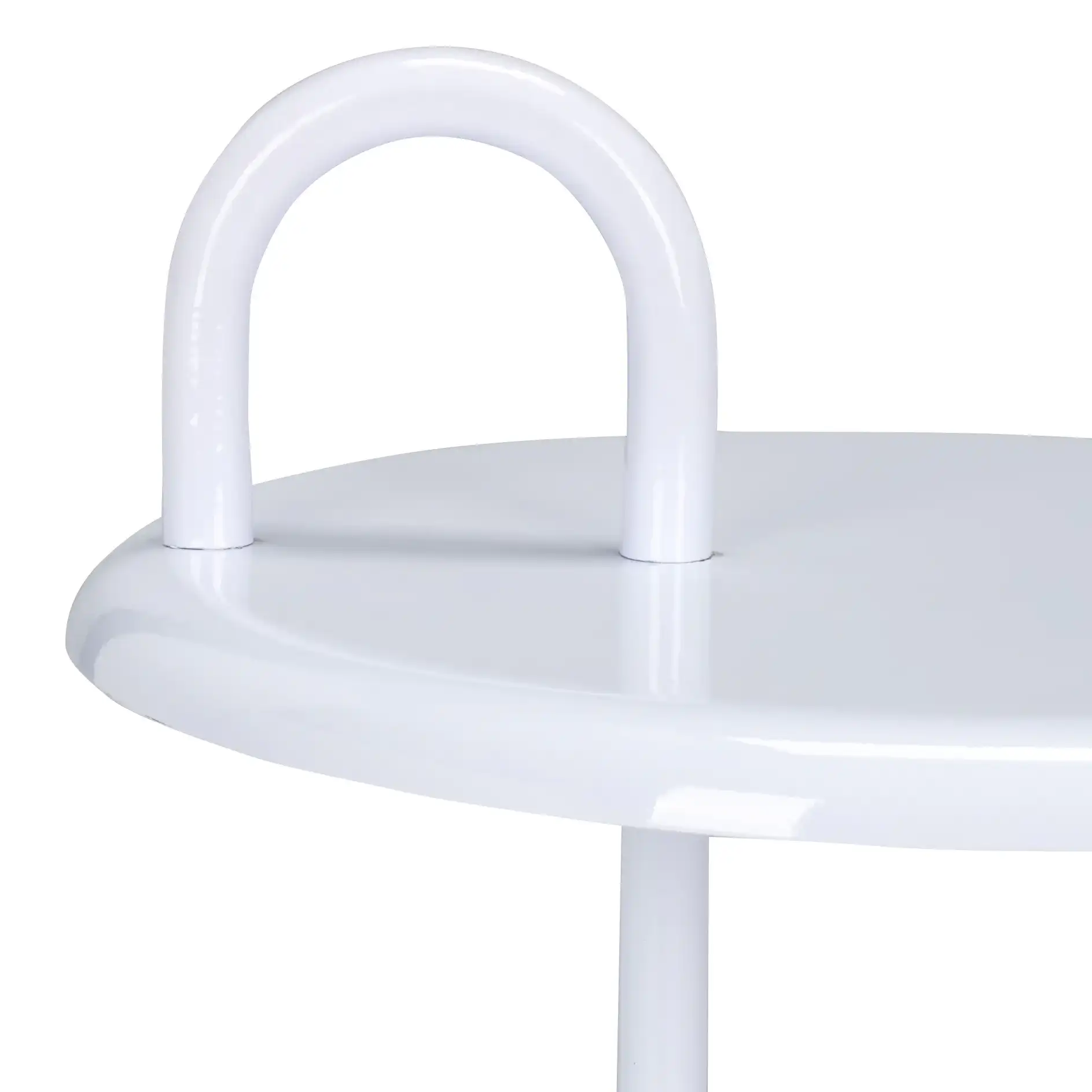Daichi Side Table in White in a styled room
