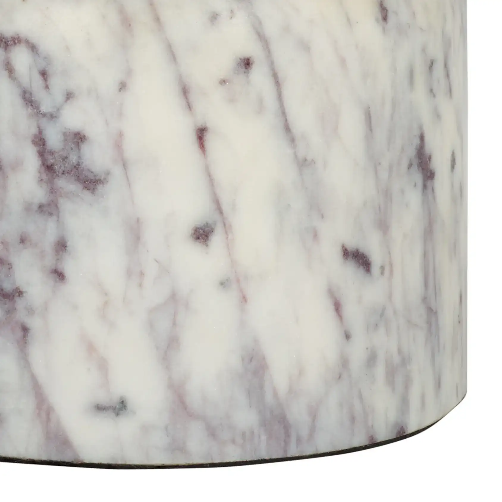 Daichi Side Table in White, detail view