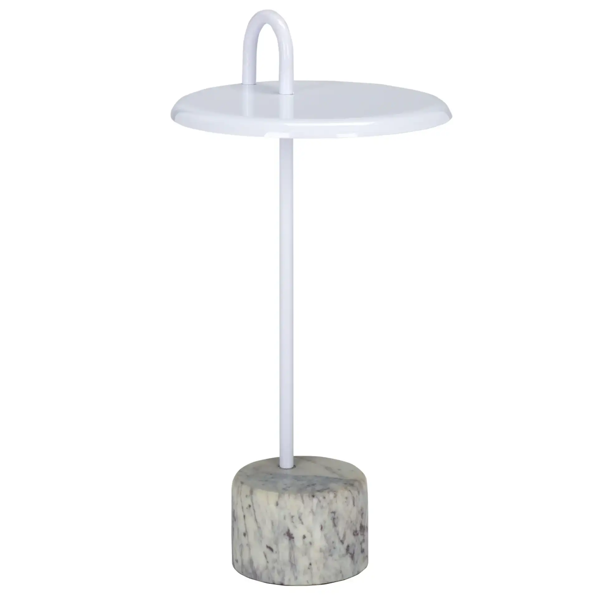 Daichi Side Table in White, detail view