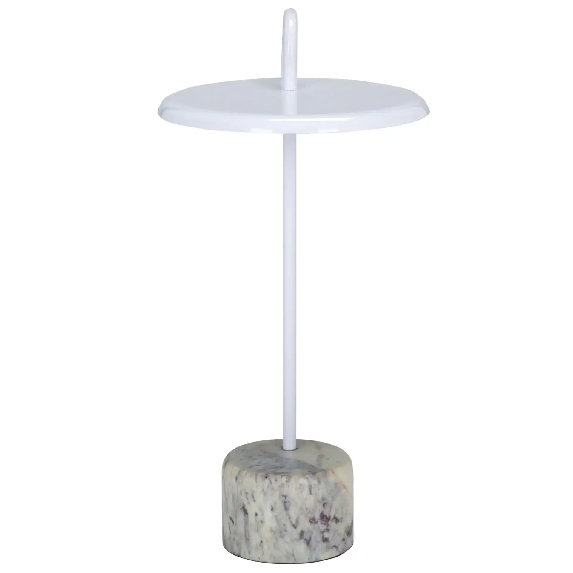 Daichi Side Table in White, detail view
