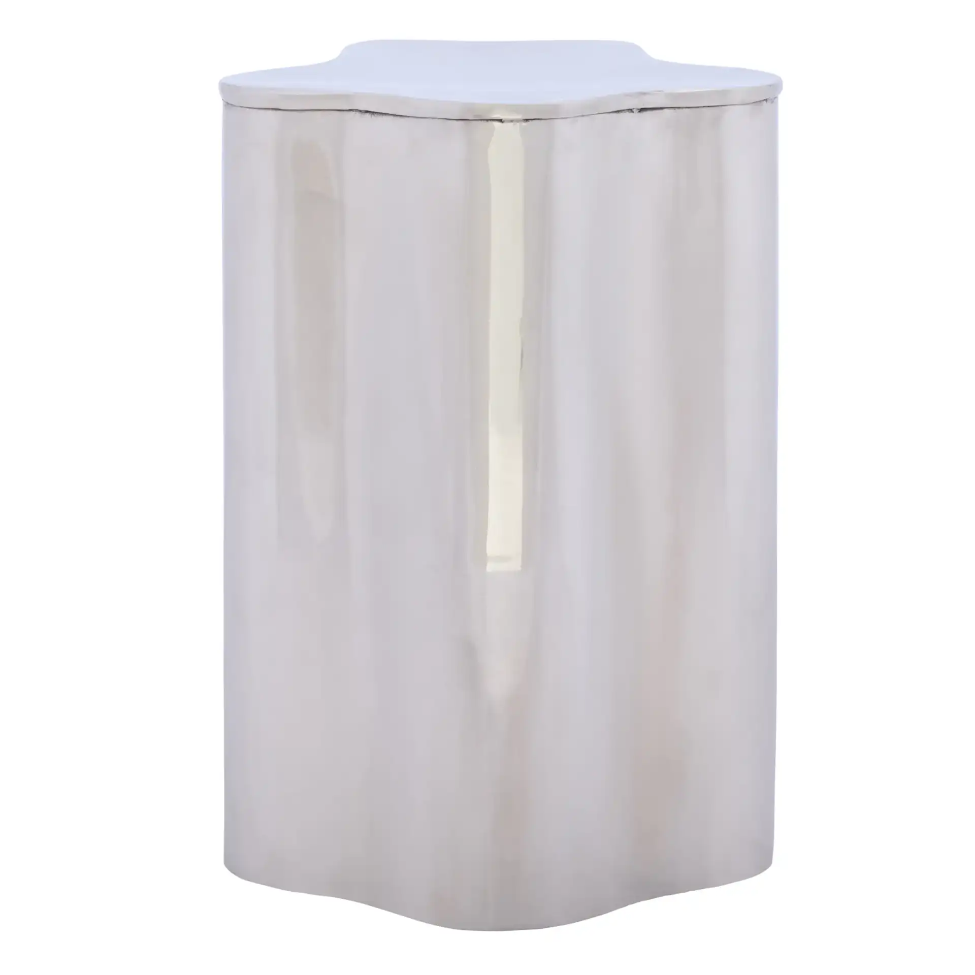 Tonnie Side Table in Silver, detail view