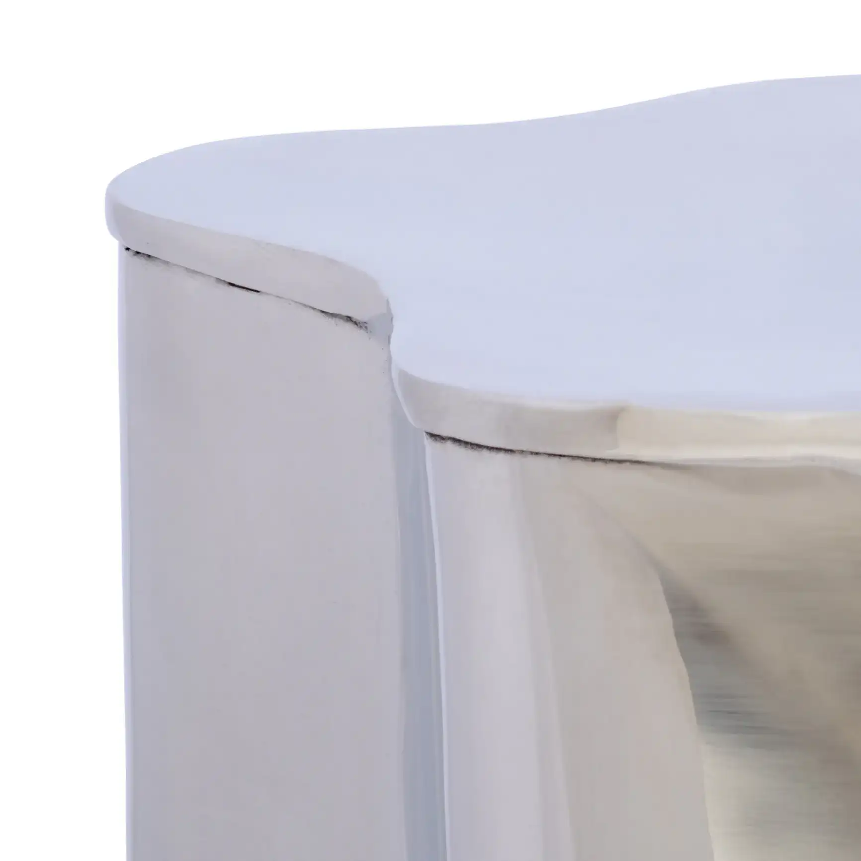Tonnie Side Table in Silver in a styled room