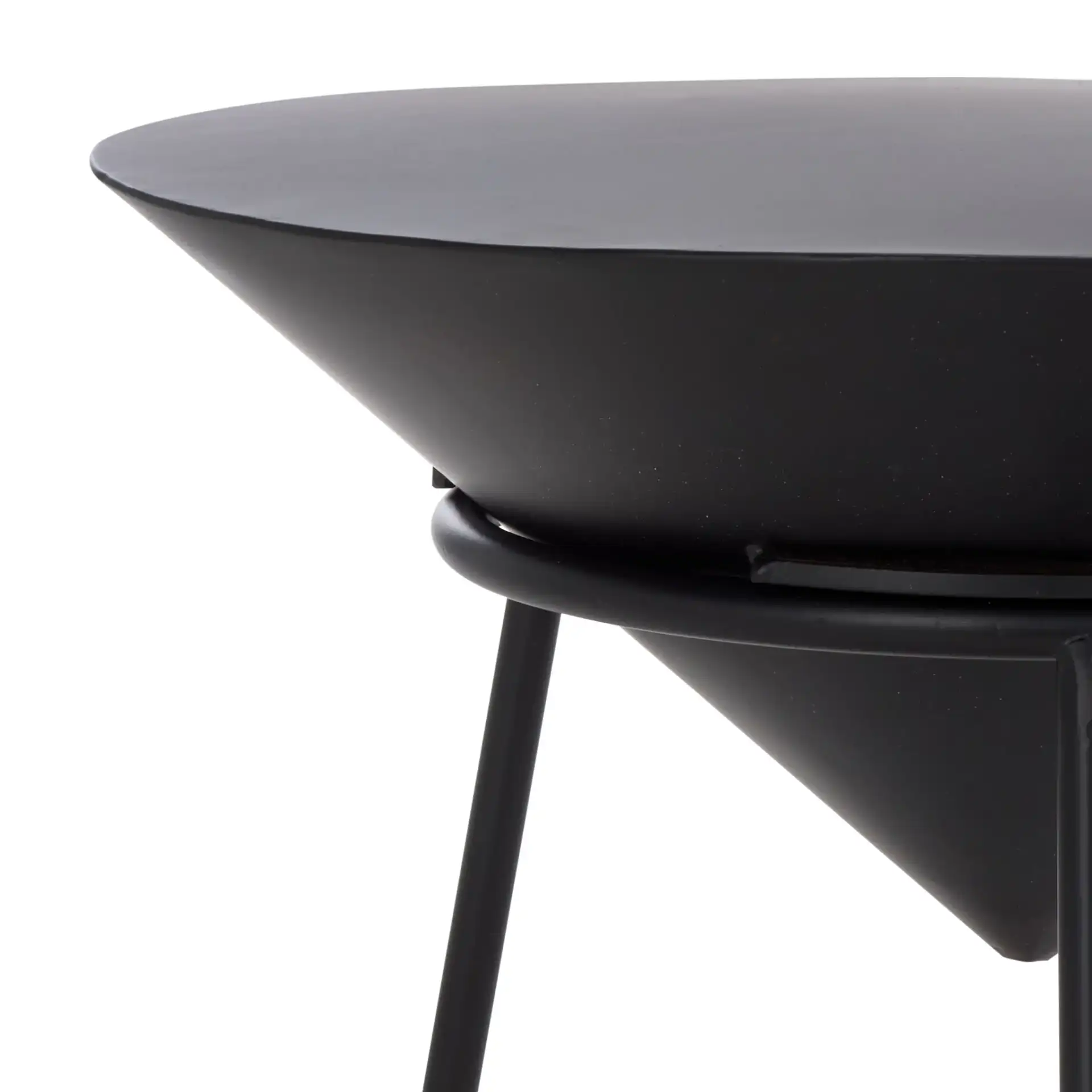 Apuline Side Table in Black in a styled room