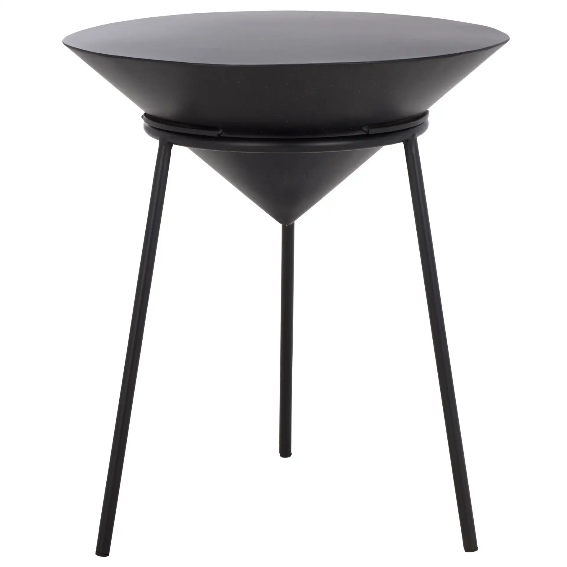 Apuline Side Table in Black, detail view