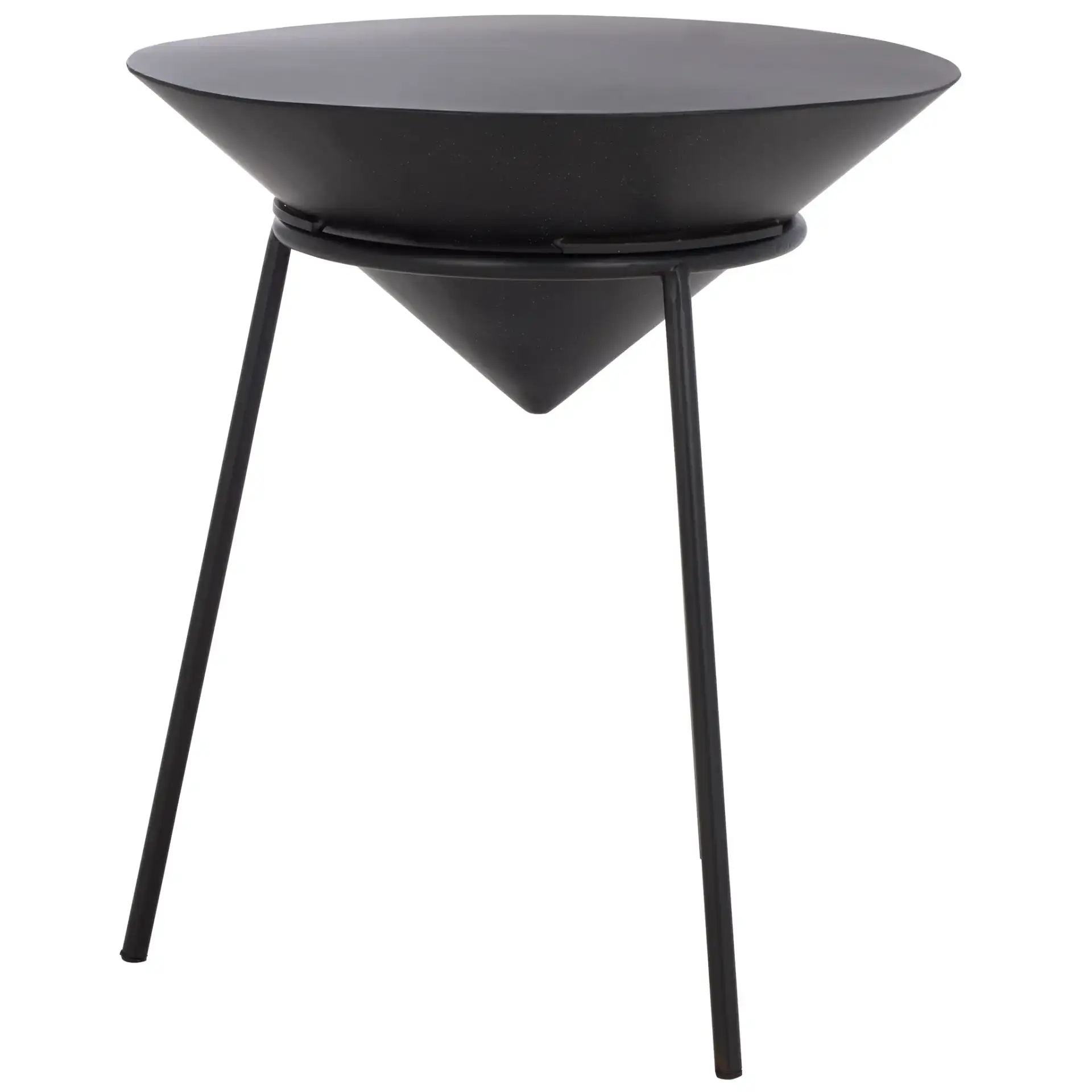 Apuline Side Table in Black, detail view